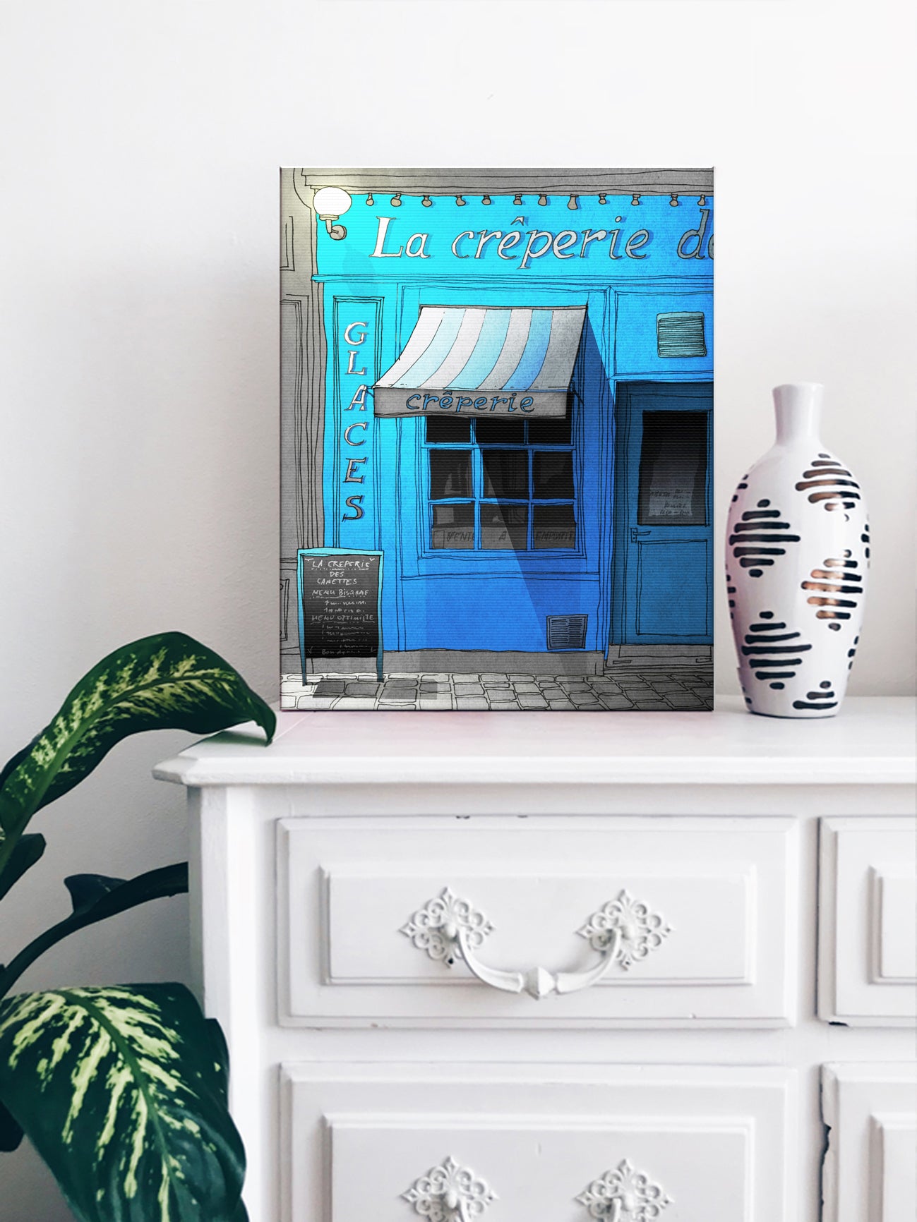 Closing time (blue) - Canvas Art Print