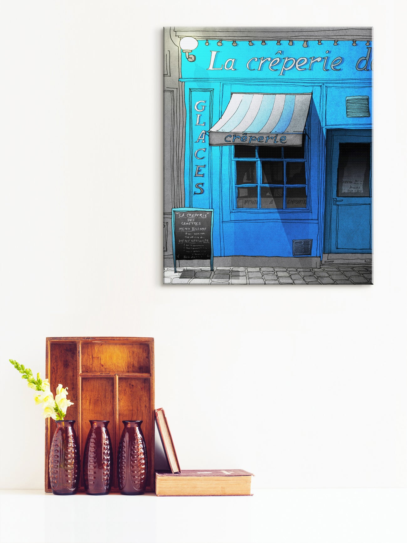 Closing time (blue) - Canvas Art Print