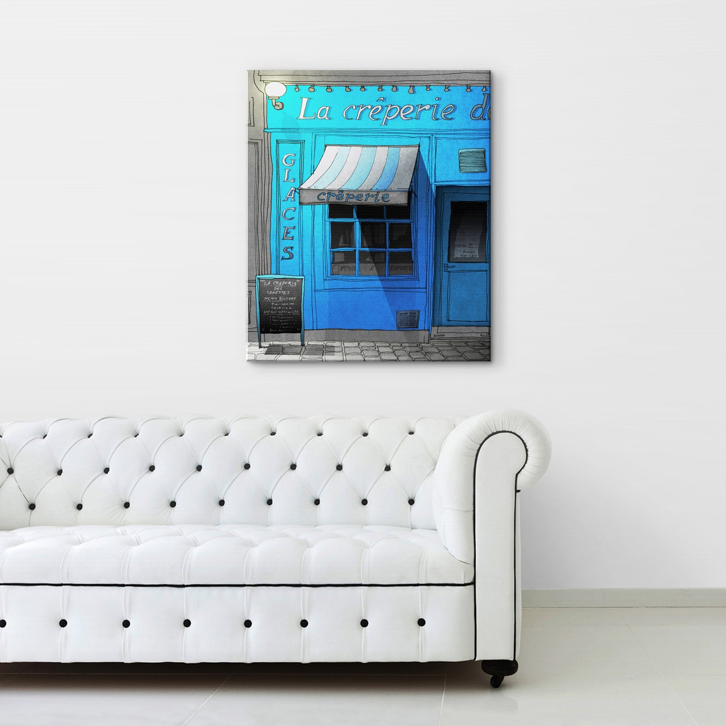 Closing time (blue) - Canvas Art Print