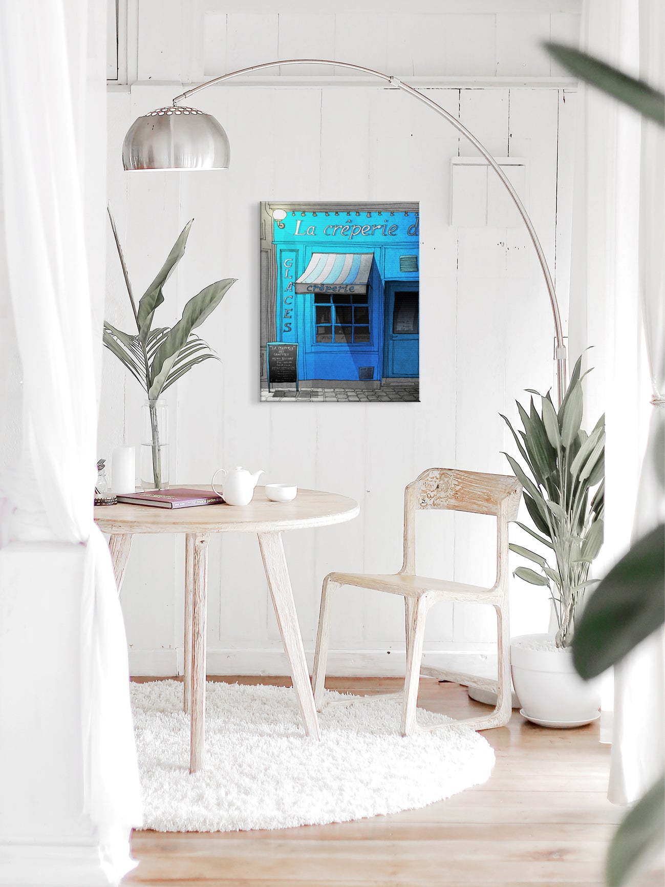 Closing time (blue) - Canvas Art Print