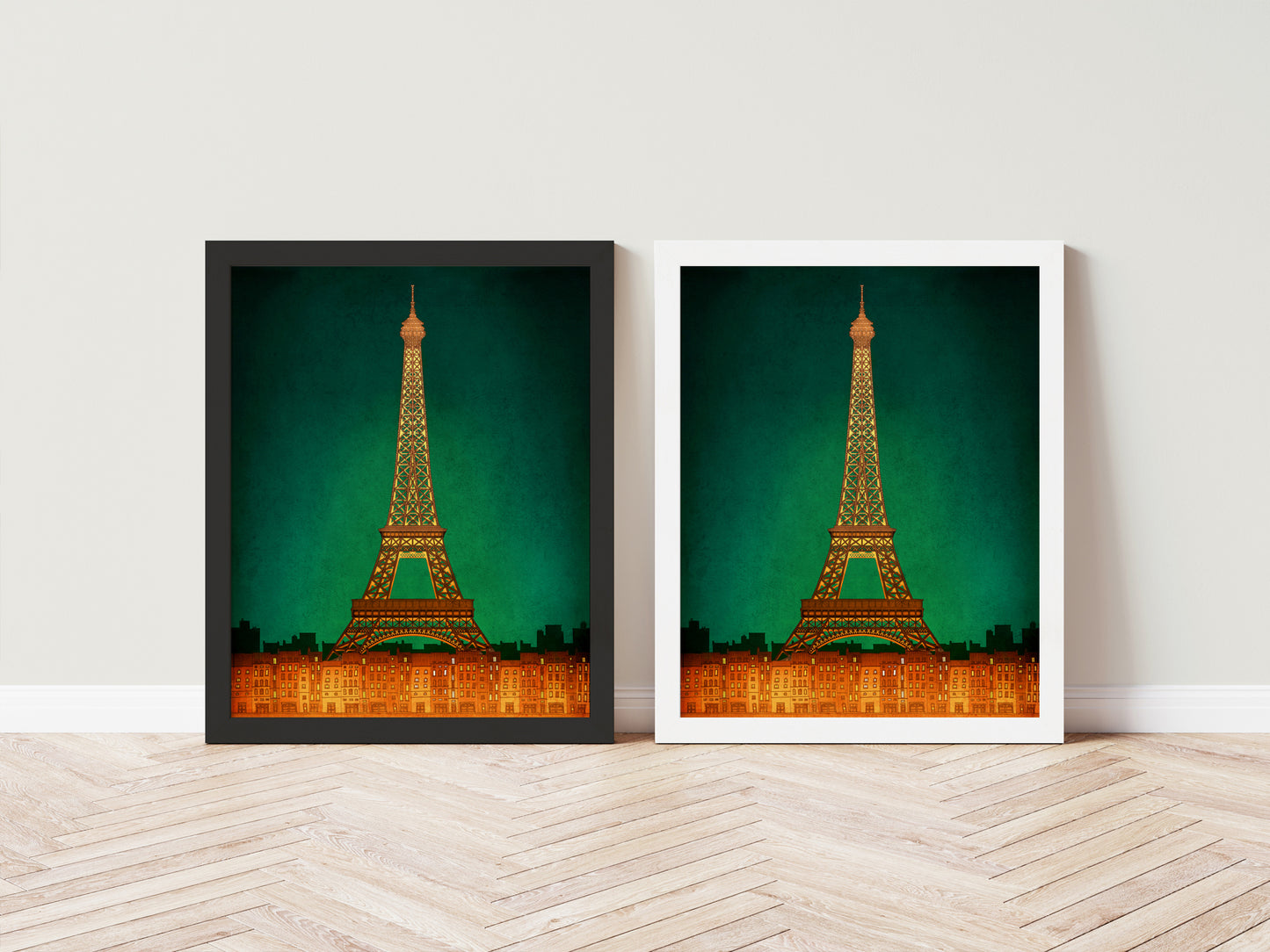 Paris by night - Framed Art Print