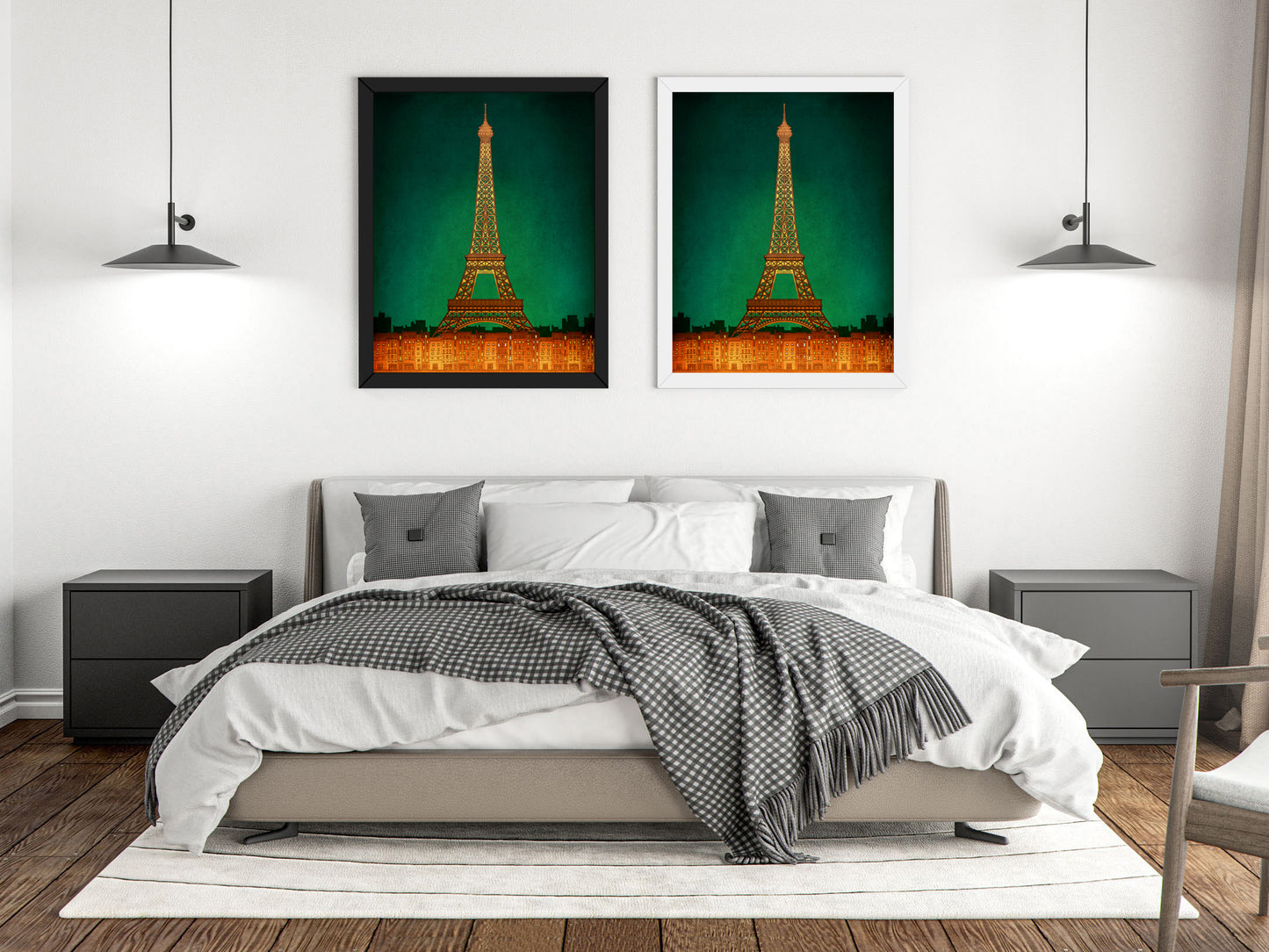 Paris by night - Framed Art Print