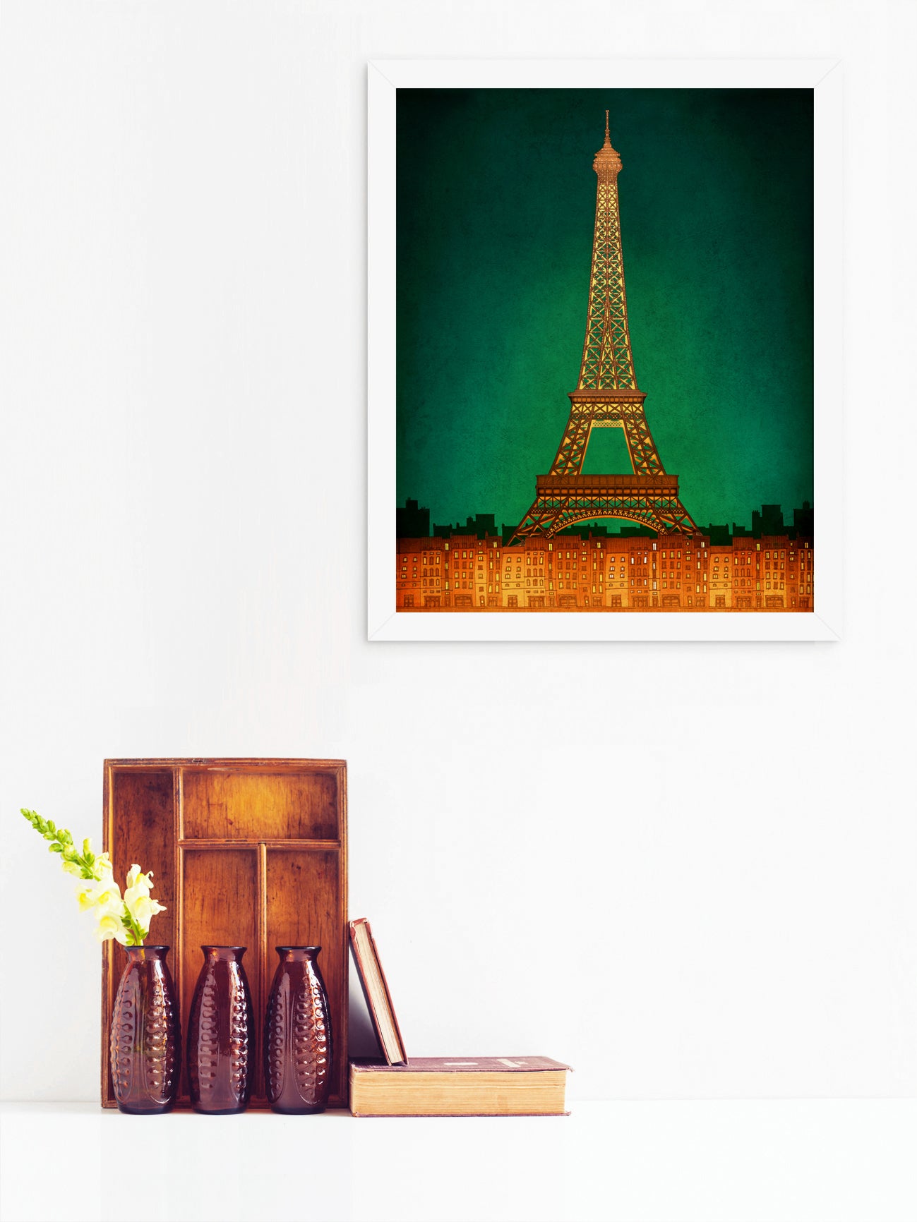 Paris by night - Framed Art Print