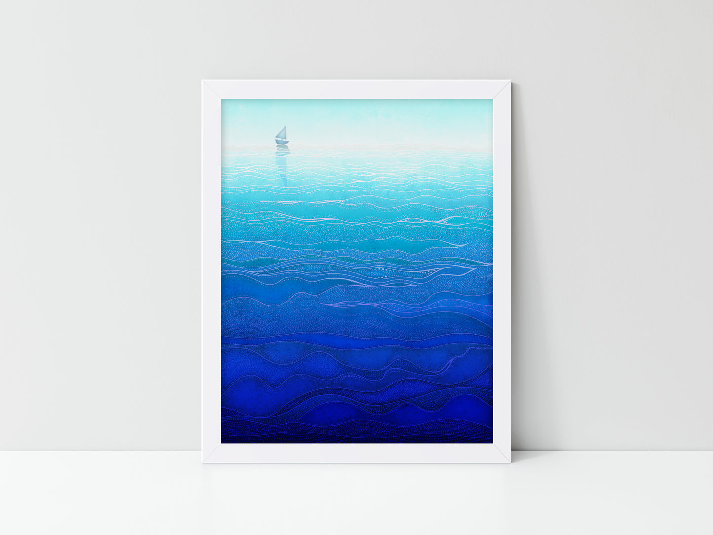 Lonely way - Framed Art Print