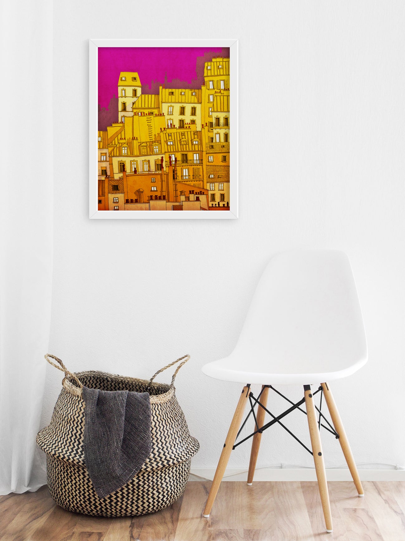 Paris, Montmartre (colored version) - Framed Art Print