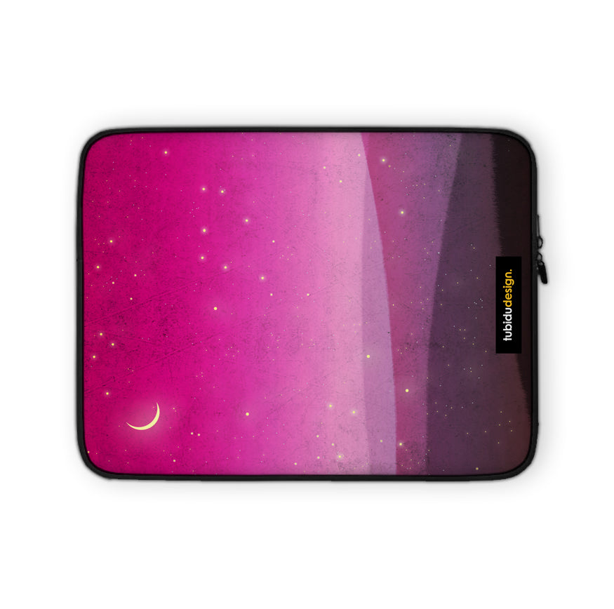 Moonrise (pink) - Illustrated Laptop Sleeve