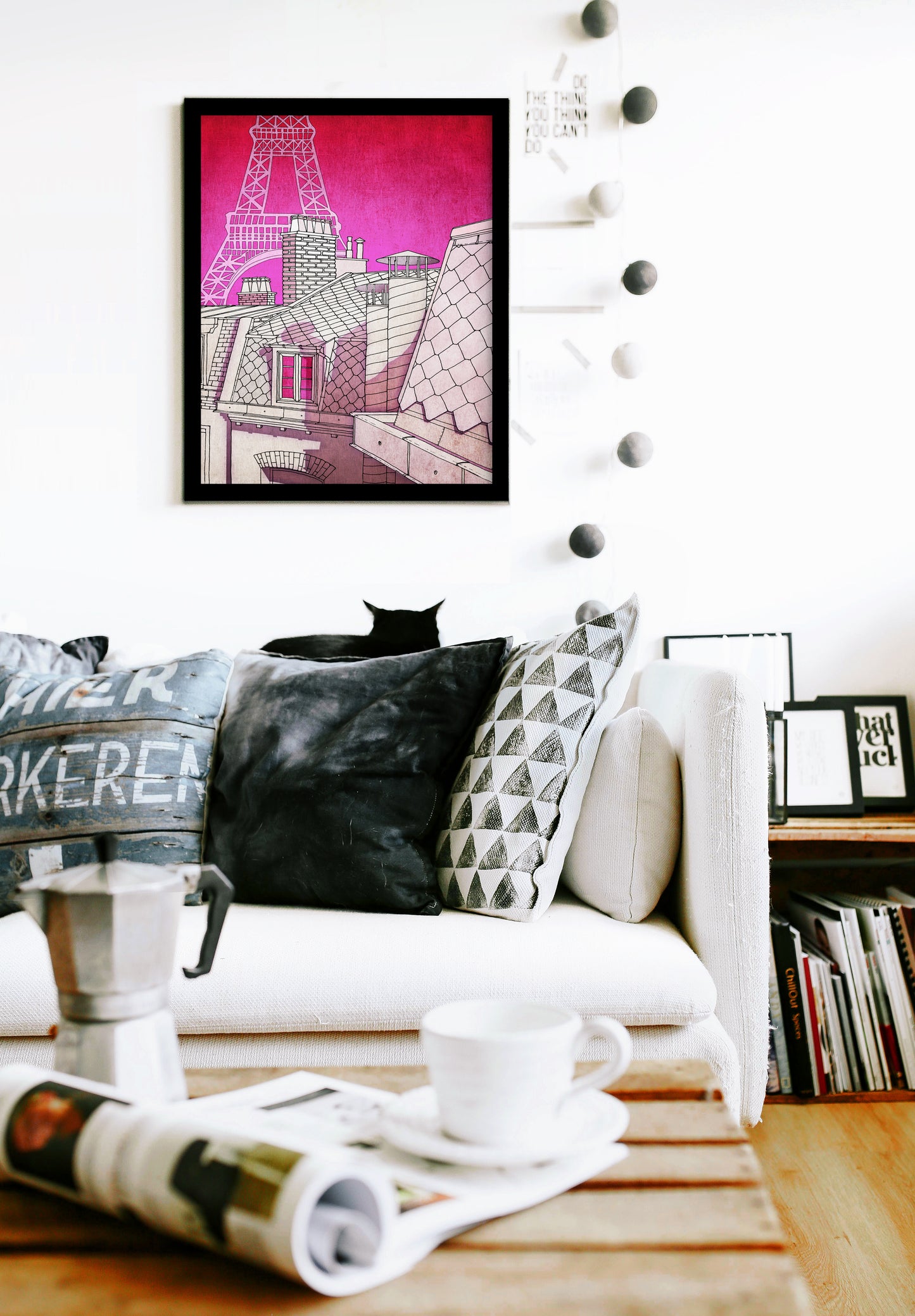 Paris rooftops - Framed Art Print