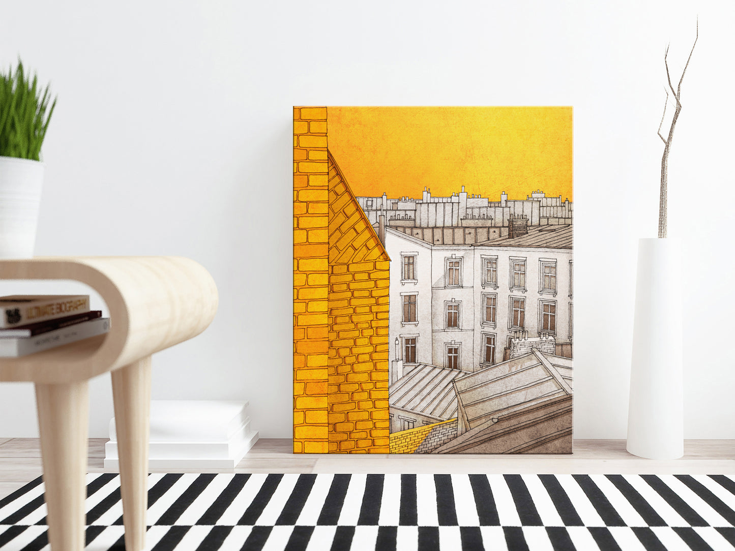 Sunny day in Paris - Canvas Art Print