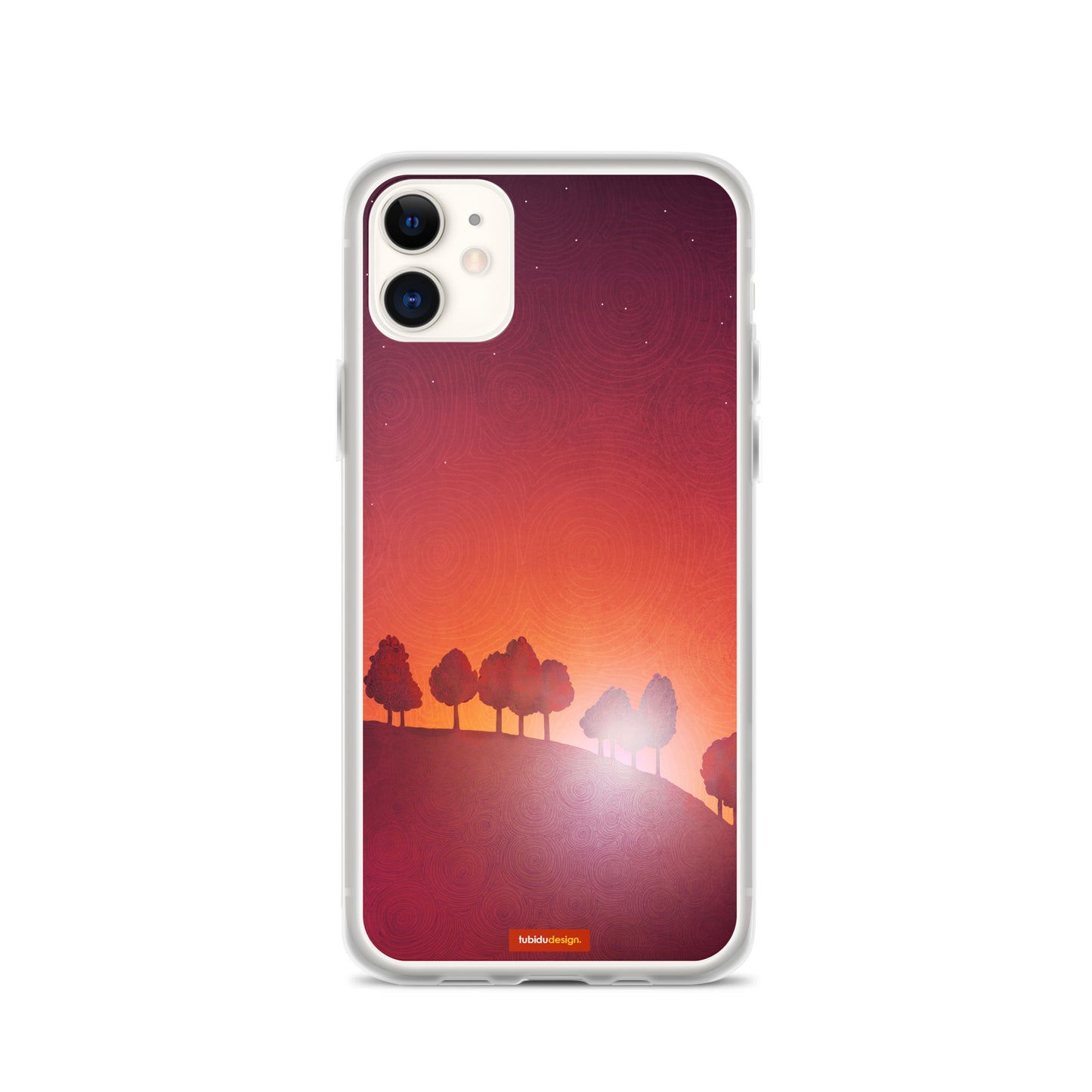 First streak of dawn (red) - Illustrated iPhone Case