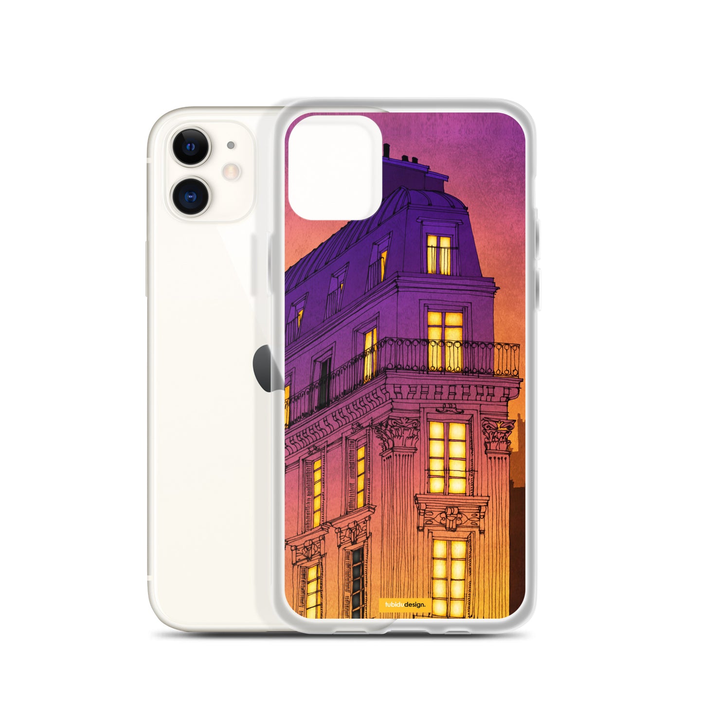 Bouleward de Magenta - Illustrated iPhone Case