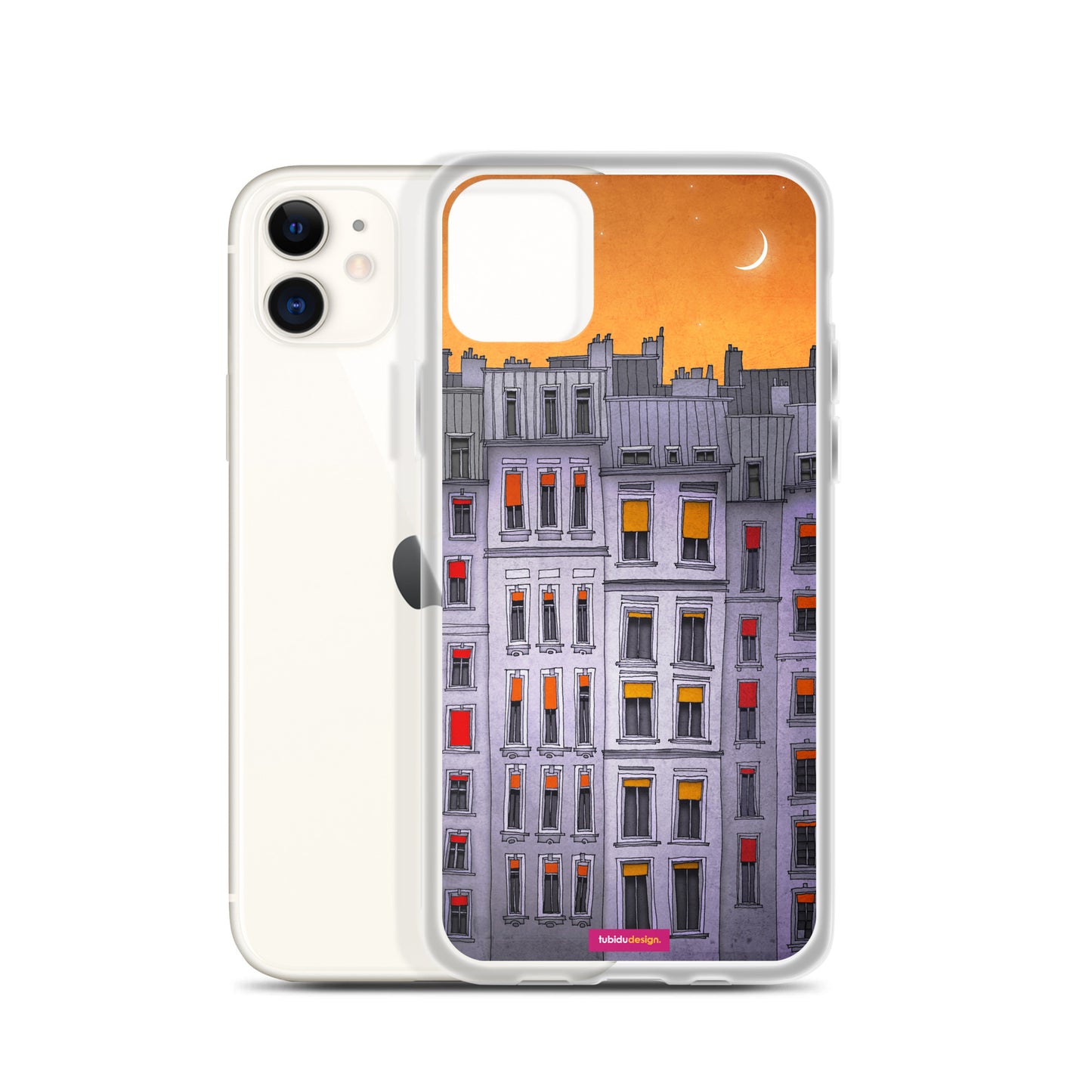 Sleepy houses - Illustrated iPhone Case