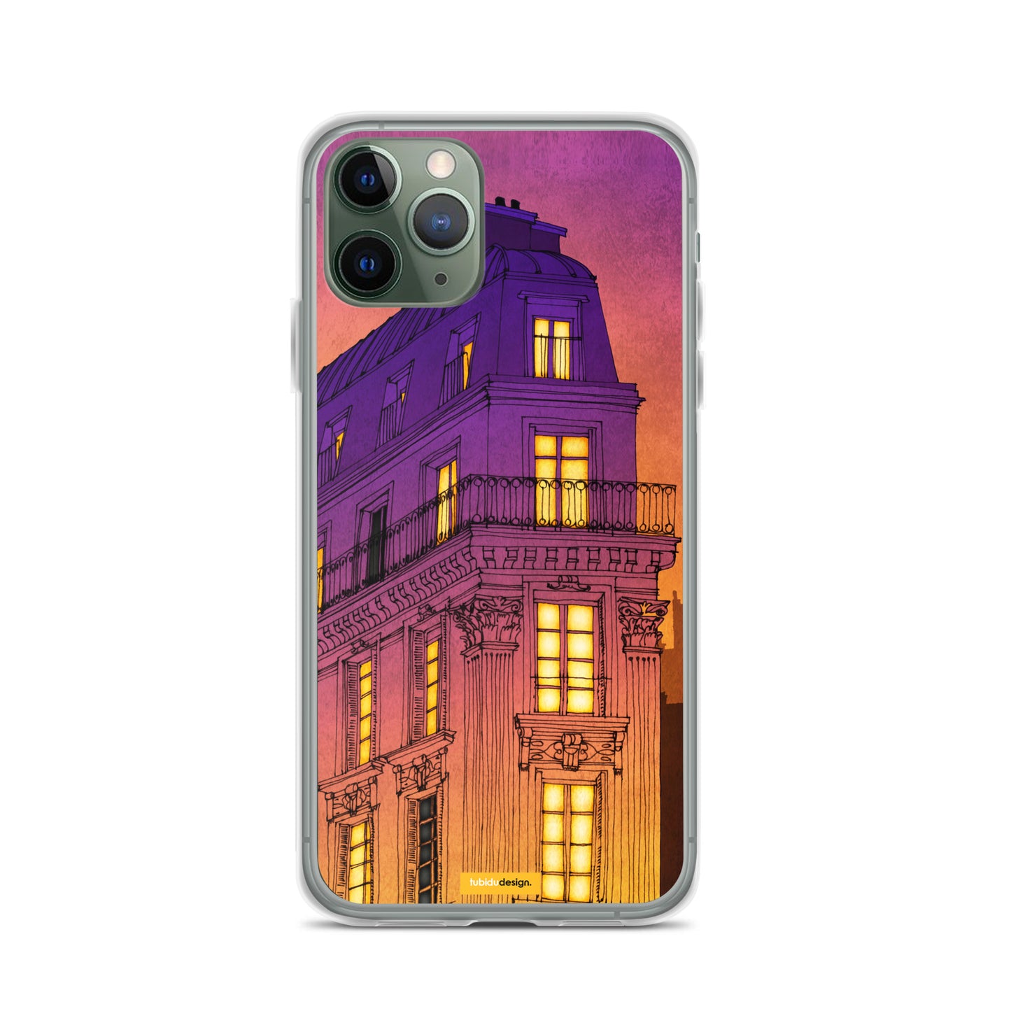 Bouleward de Magenta - Illustrated iPhone Case