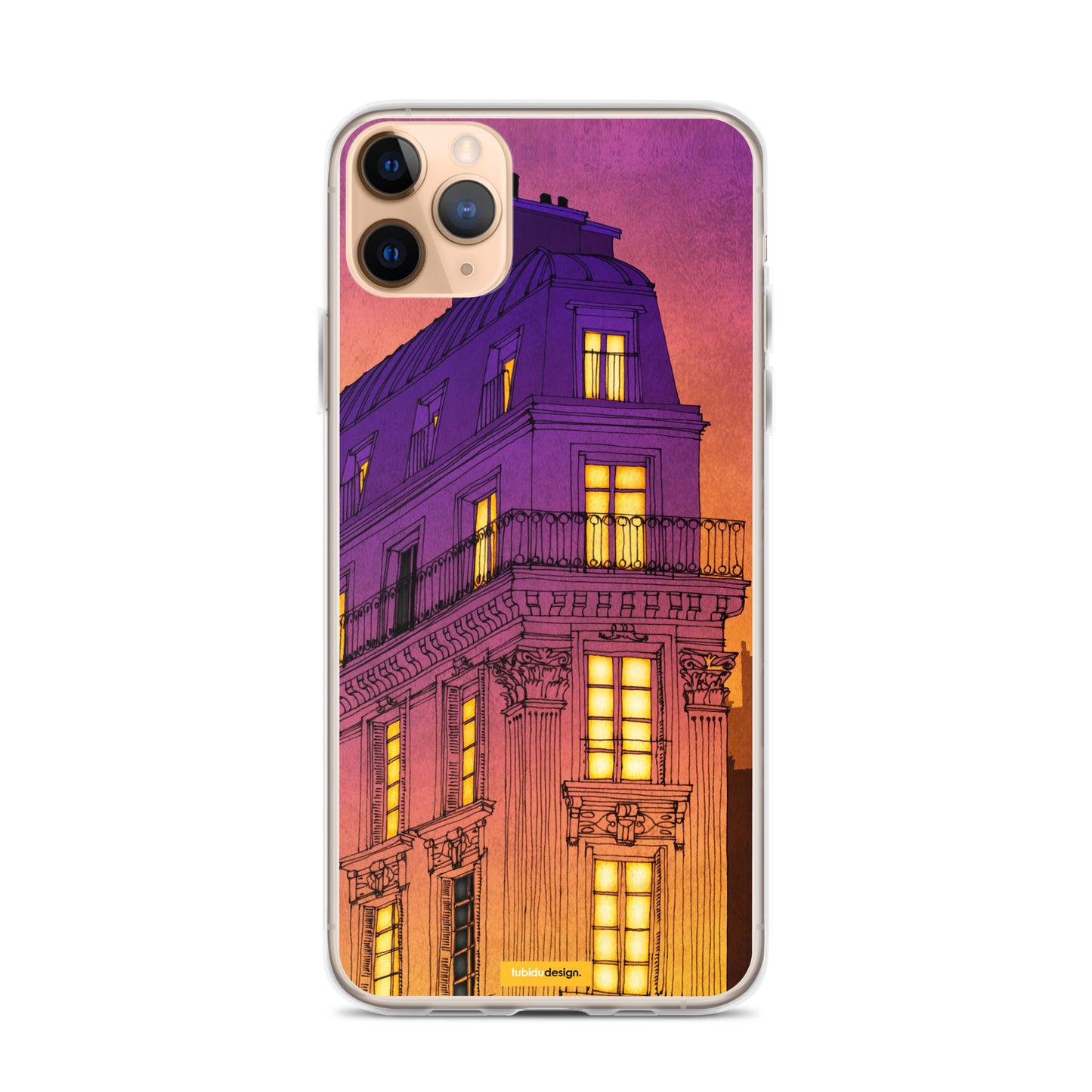 Bouleward de Magenta - Illustrated iPhone Case