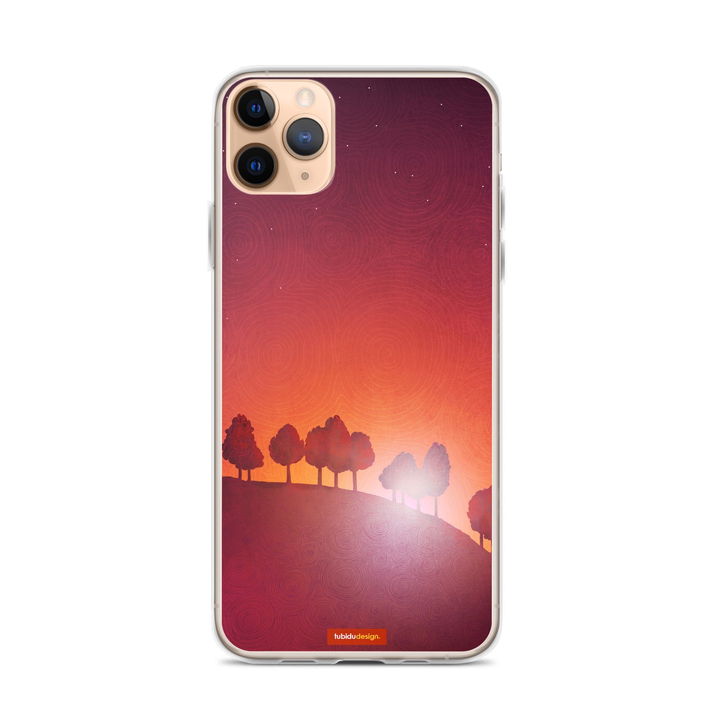 First streak of dawn (red) - Illustrated iPhone Case