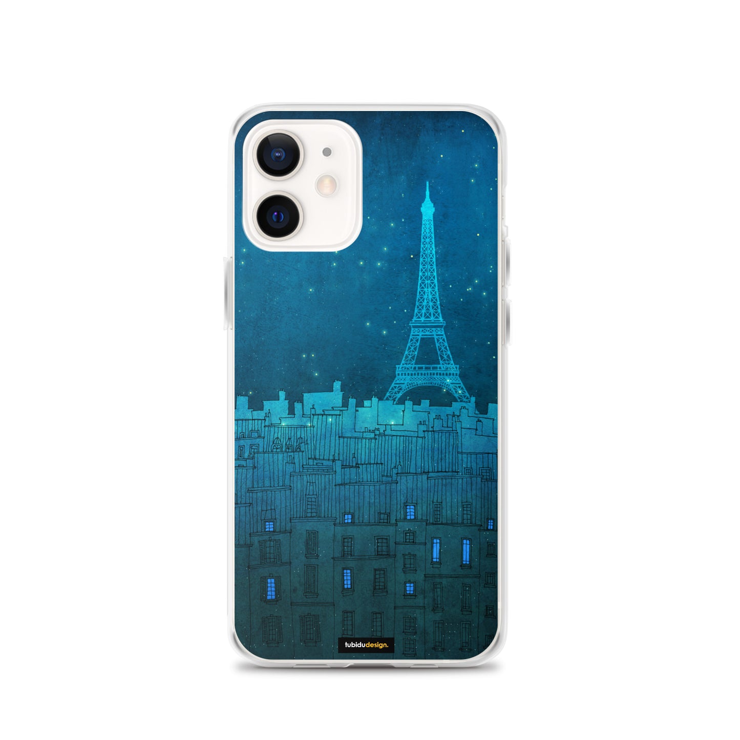 The Eiffel tower in Paris - Illustrated iPhone Case