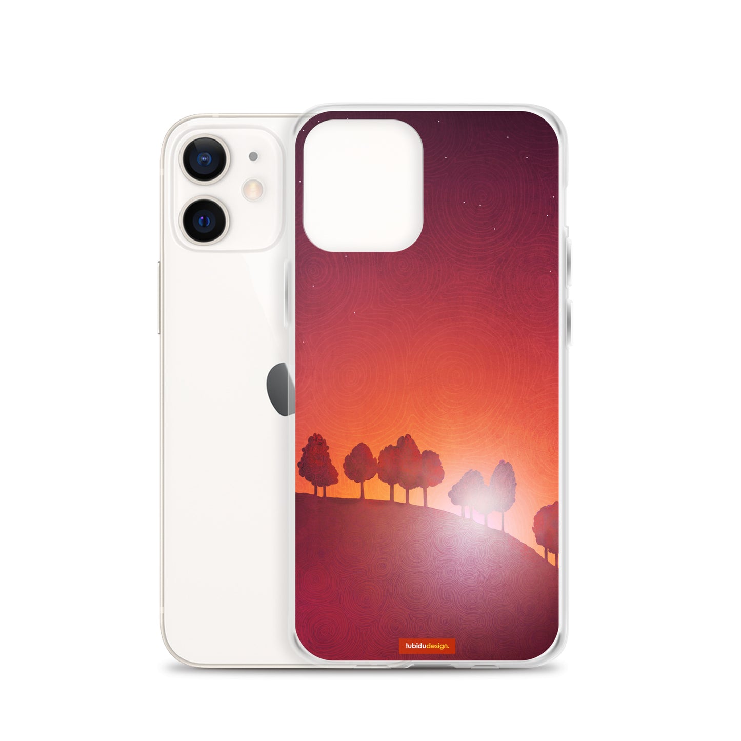 First streak of dawn (red) - Illustrated iPhone Case