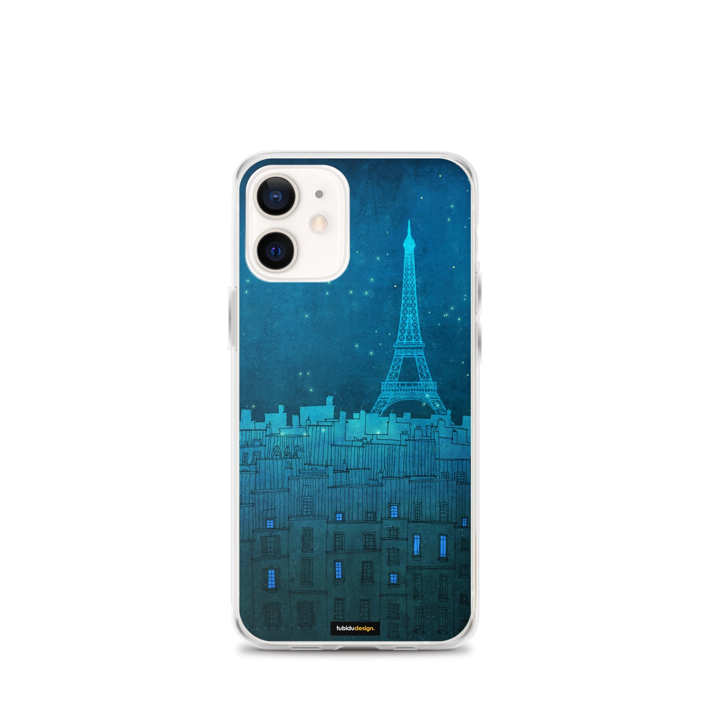 The Eiffel tower in Paris - Illustrated iPhone Case