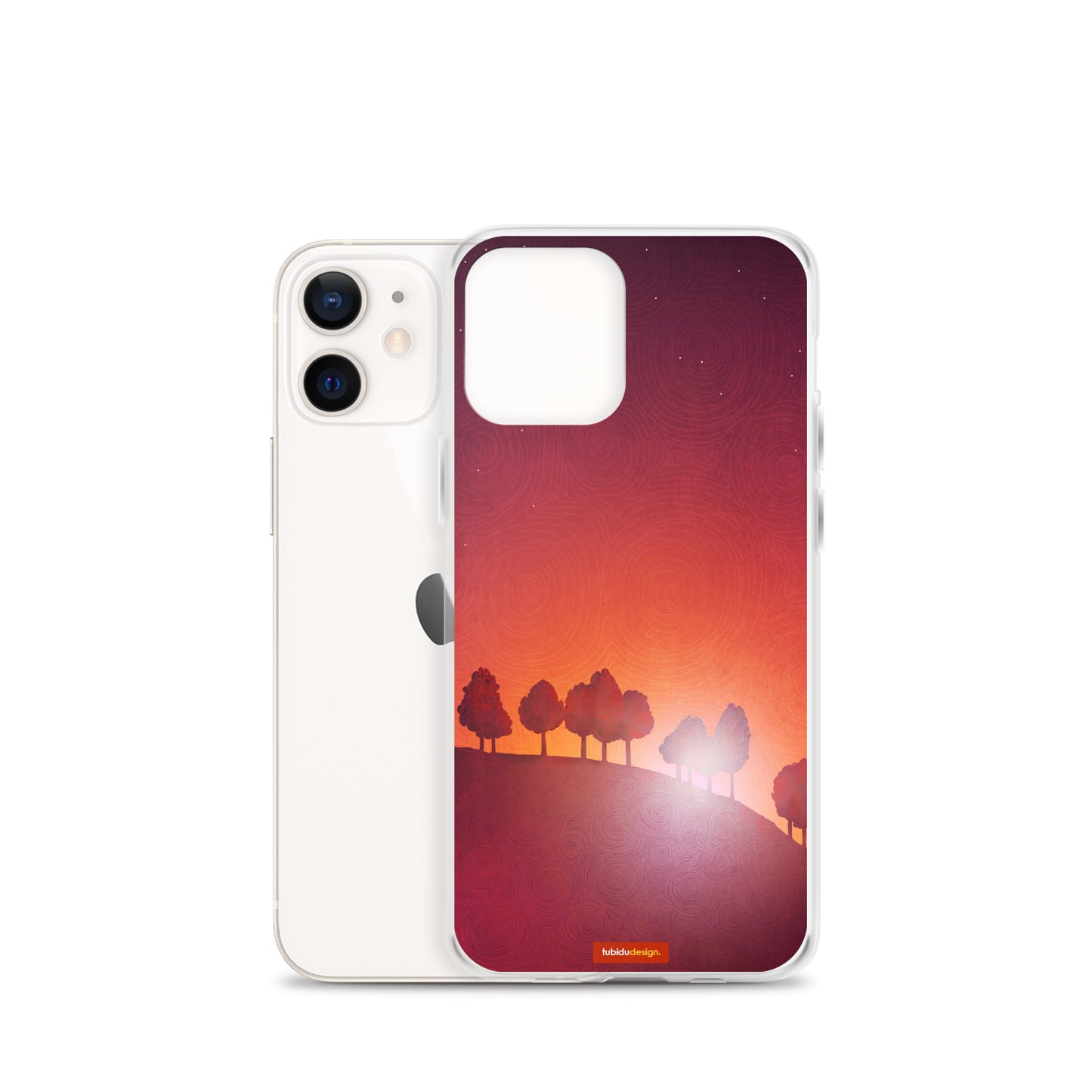 First streak of dawn (red) - Illustrated iPhone Case