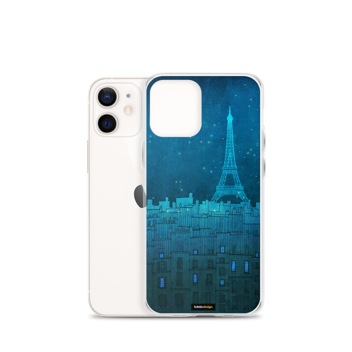 The Eiffel tower in Paris - Illustrated iPhone Case