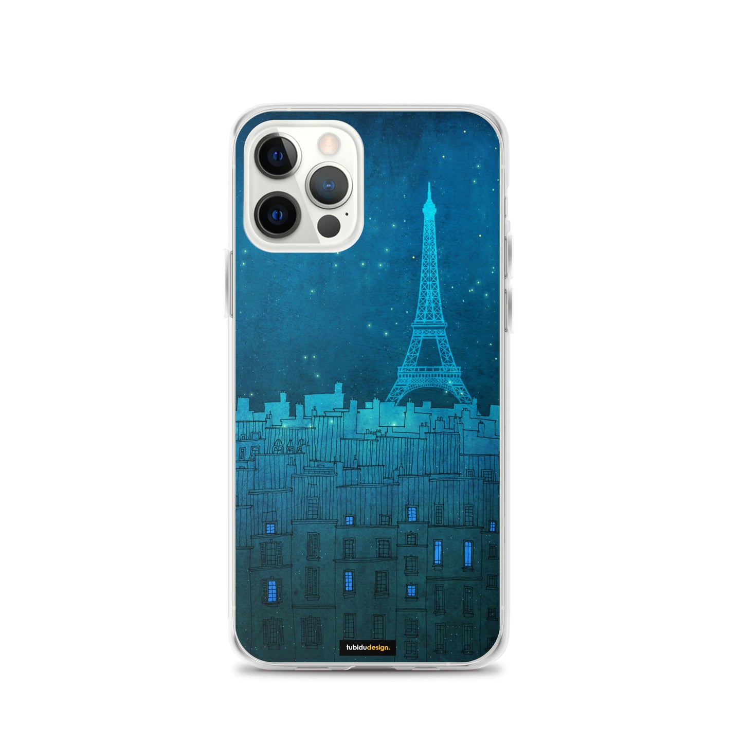 The Eiffel tower in Paris - Illustrated iPhone Case