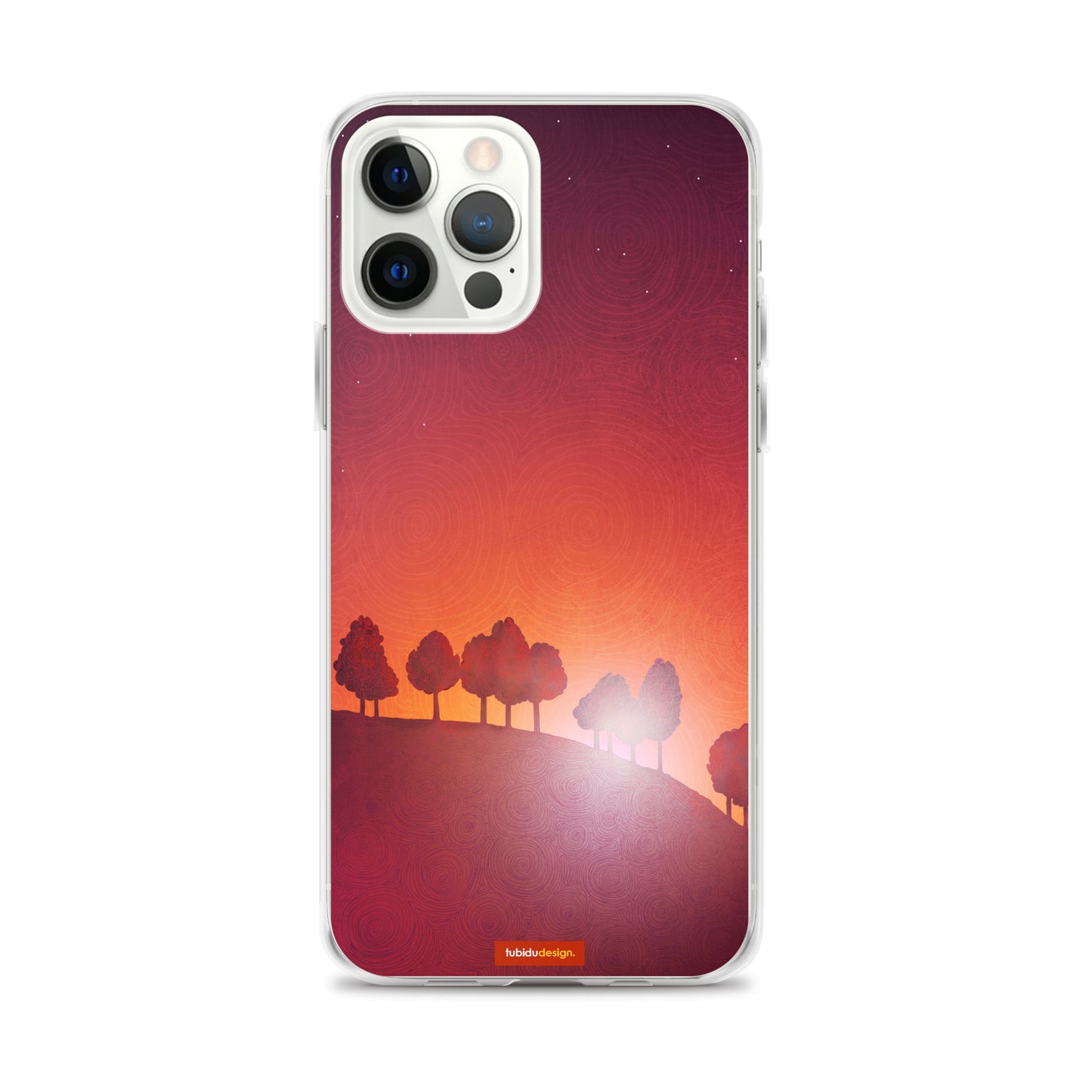 First streak of dawn (red) - Illustrated iPhone Case