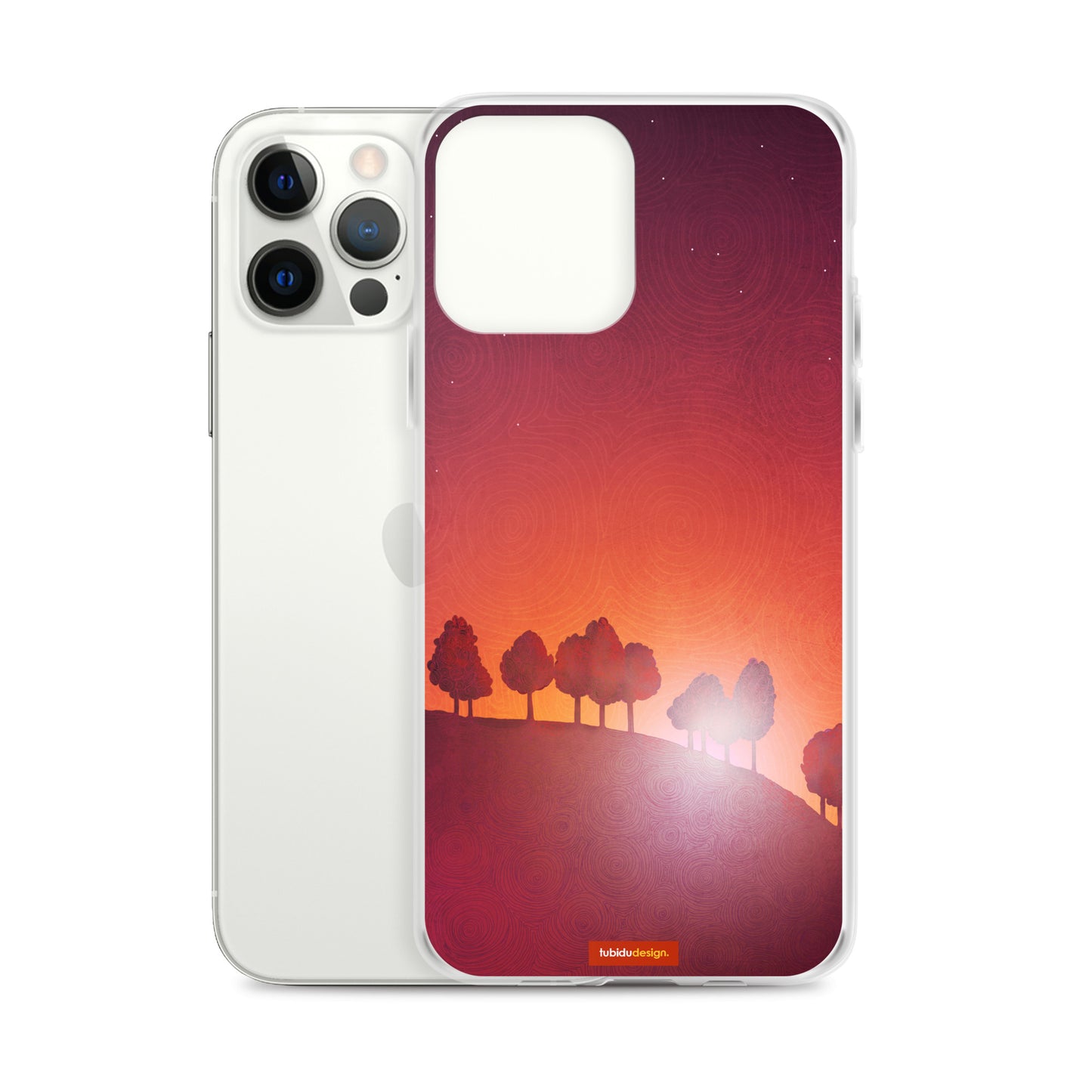 First streak of dawn (red) - Illustrated iPhone Case