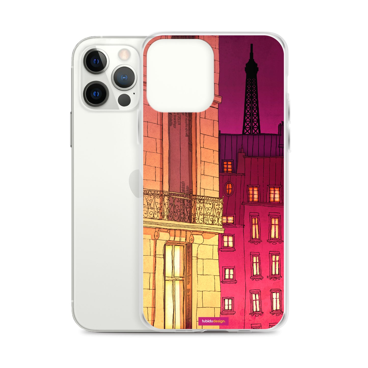 Paris windows - Illustrated iPhone Case