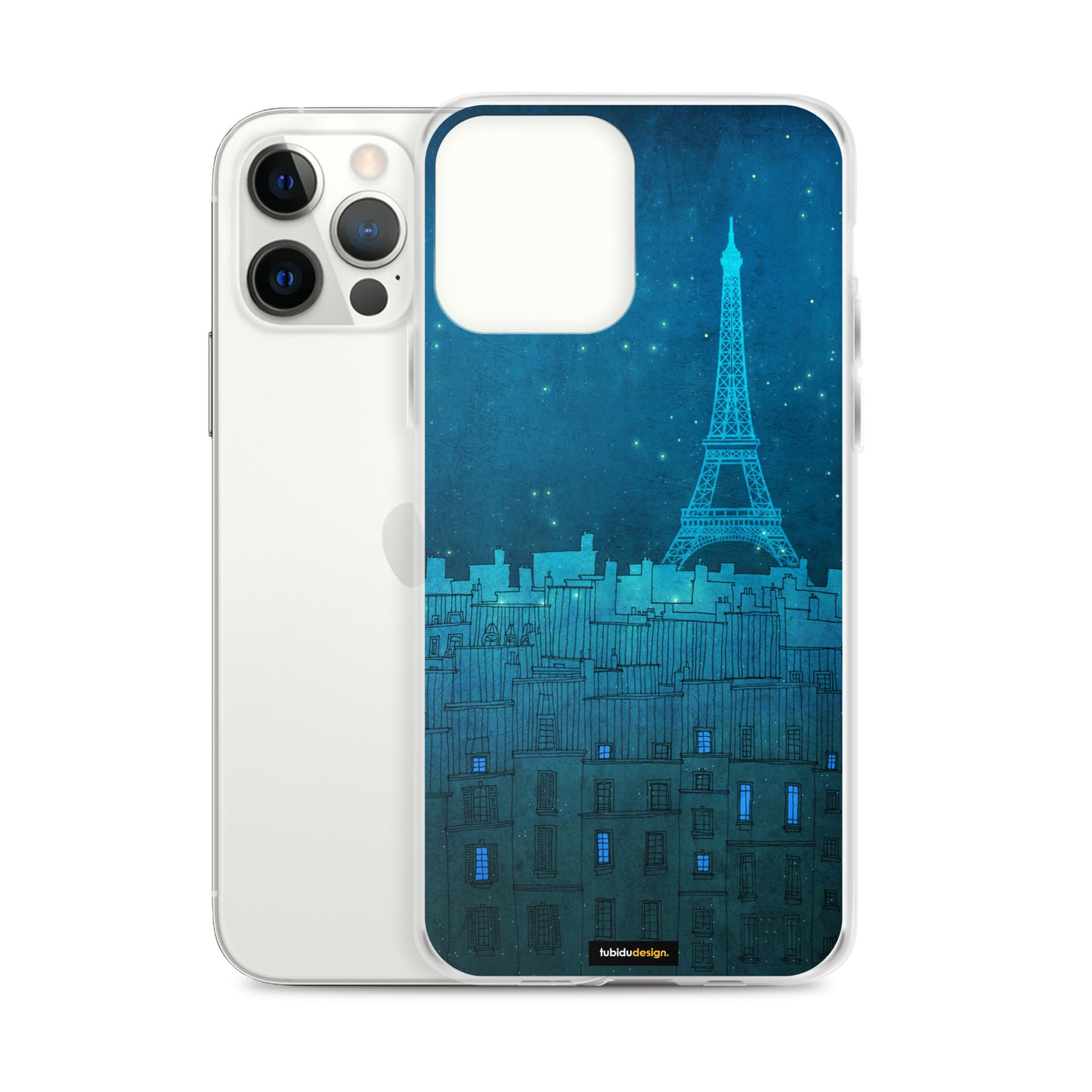 The Eiffel tower in Paris - Illustrated iPhone Case