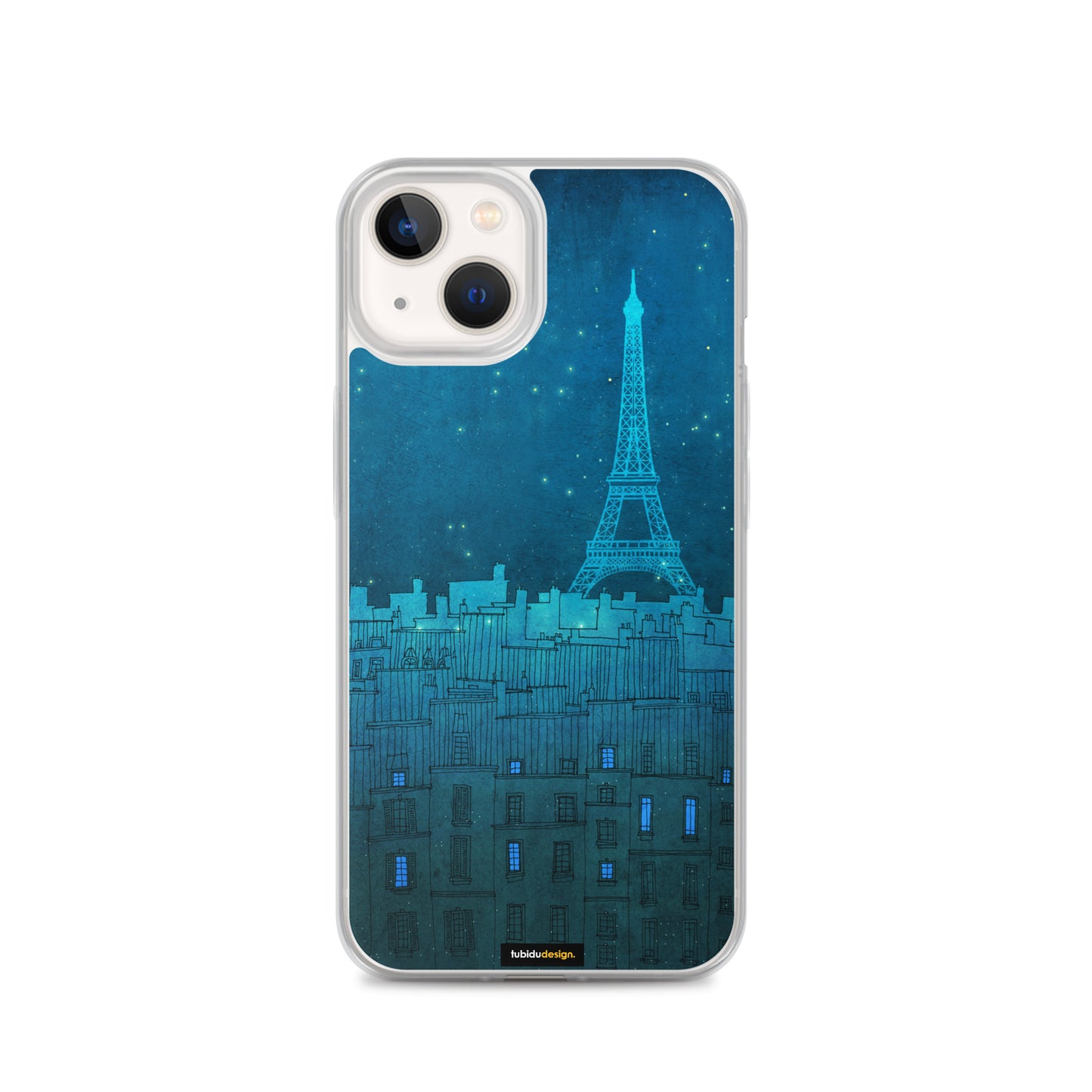 The Eiffel tower in Paris - Illustrated iPhone Case