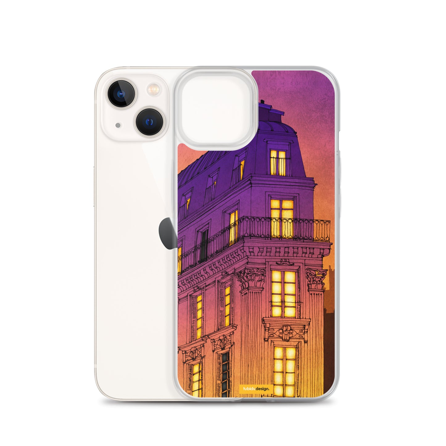 Bouleward de Magenta - Illustrated iPhone Case