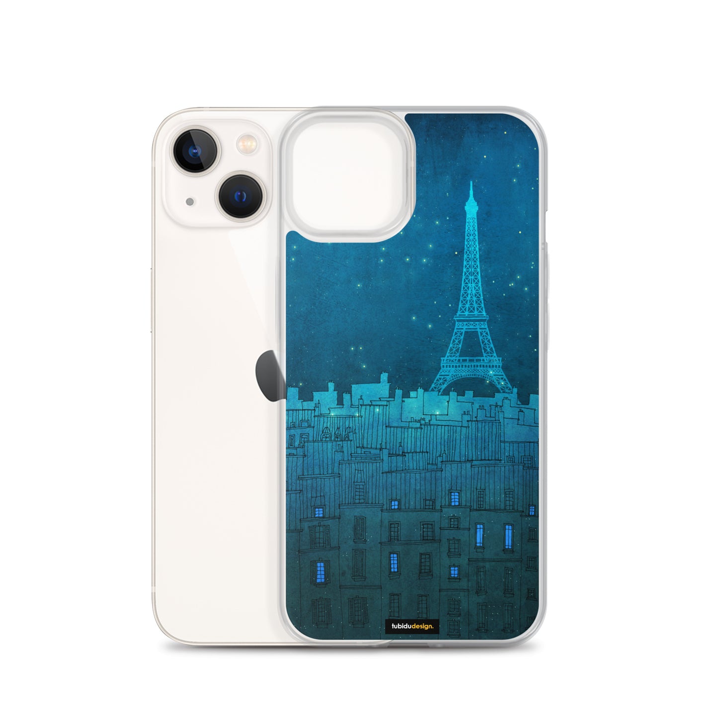 The Eiffel tower in Paris - Illustrated iPhone Case