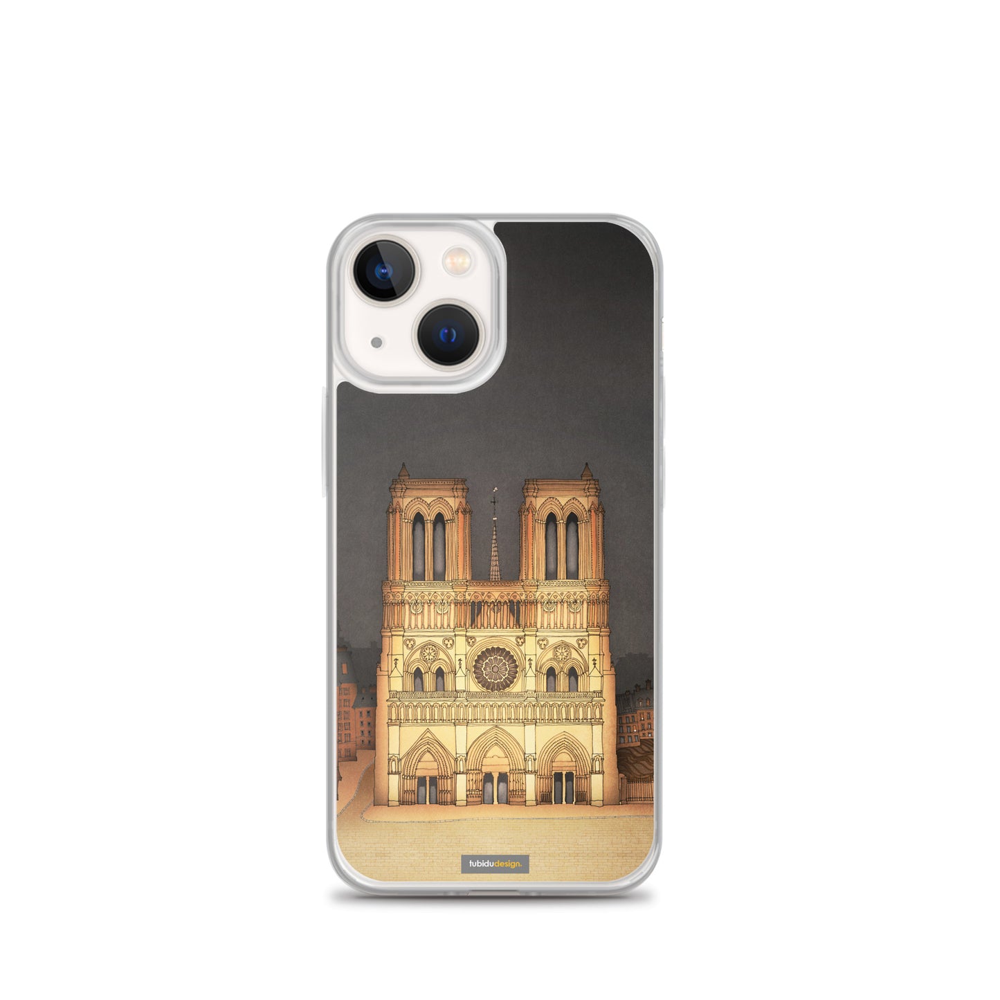 The Notre Dame in Paris - Illustrated iPhone Case