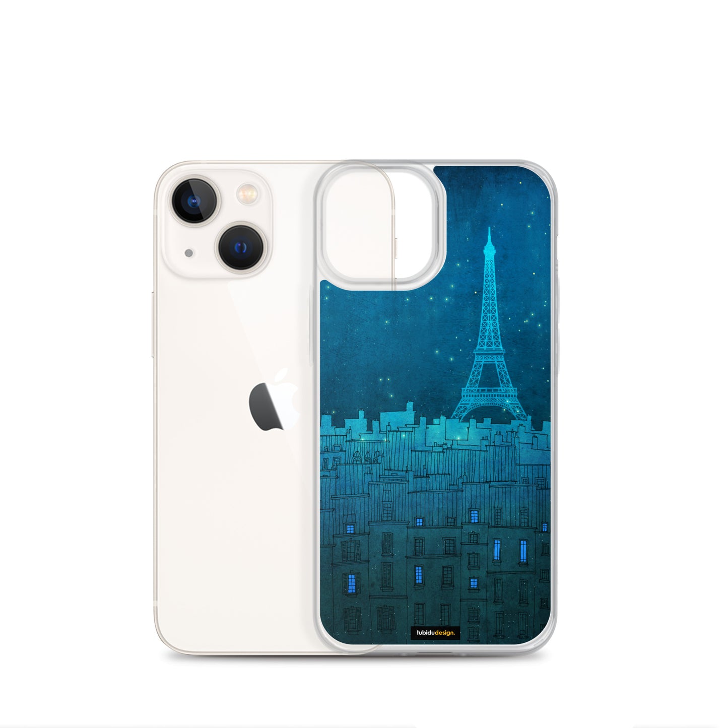 The Eiffel tower in Paris - Illustrated iPhone Case