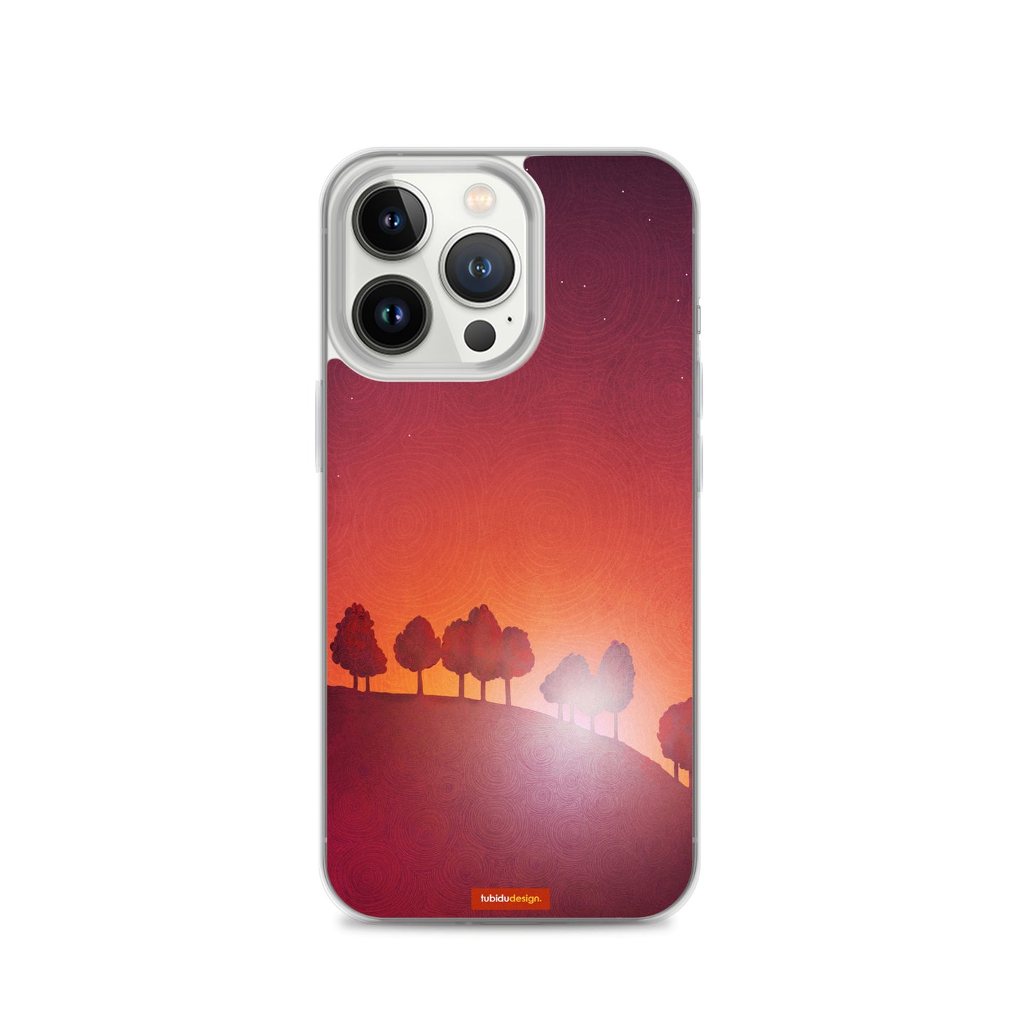 First streak of dawn (red) - Illustrated iPhone Case