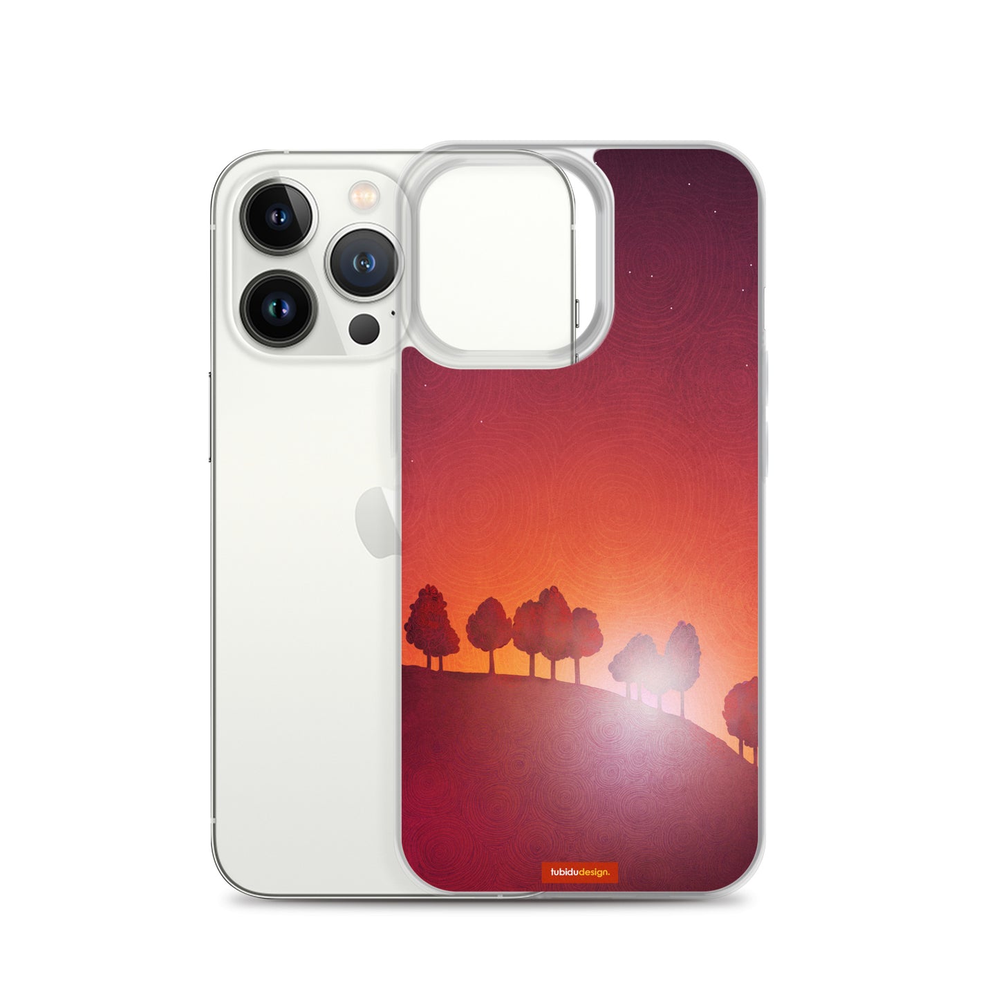 First streak of dawn (red) - Illustrated iPhone Case