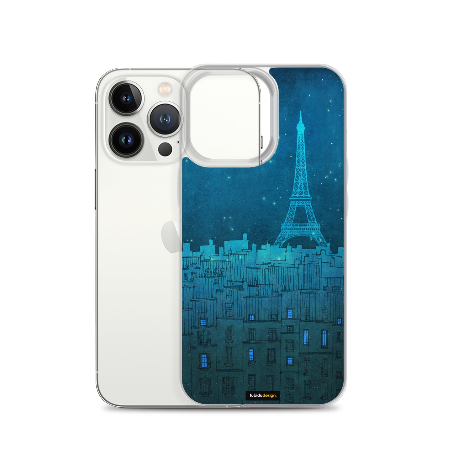 The Eiffel tower in Paris - Illustrated iPhone Case