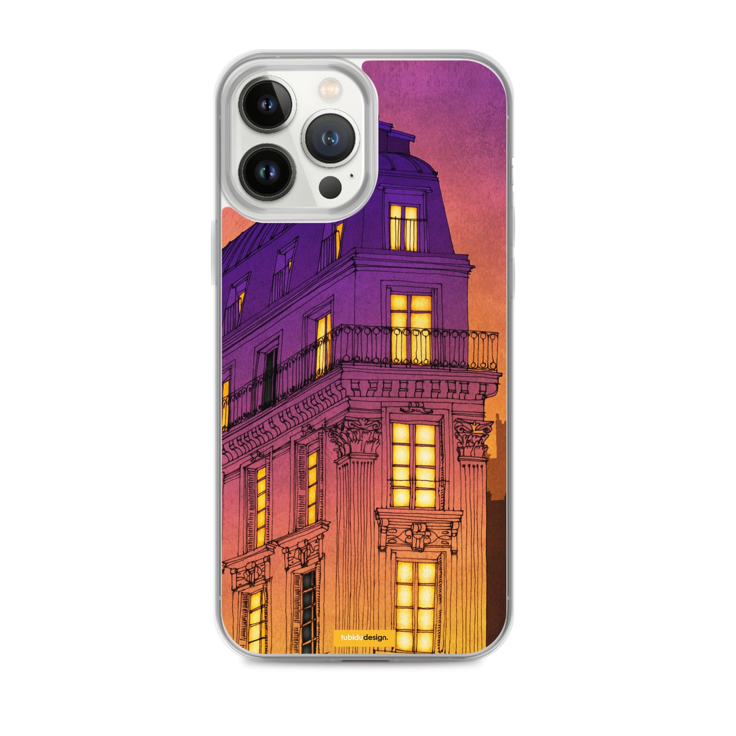 Bouleward de Magenta - Illustrated iPhone Case