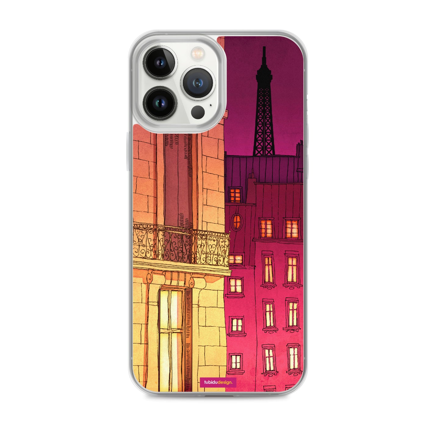 Paris windows - Illustrated iPhone Case