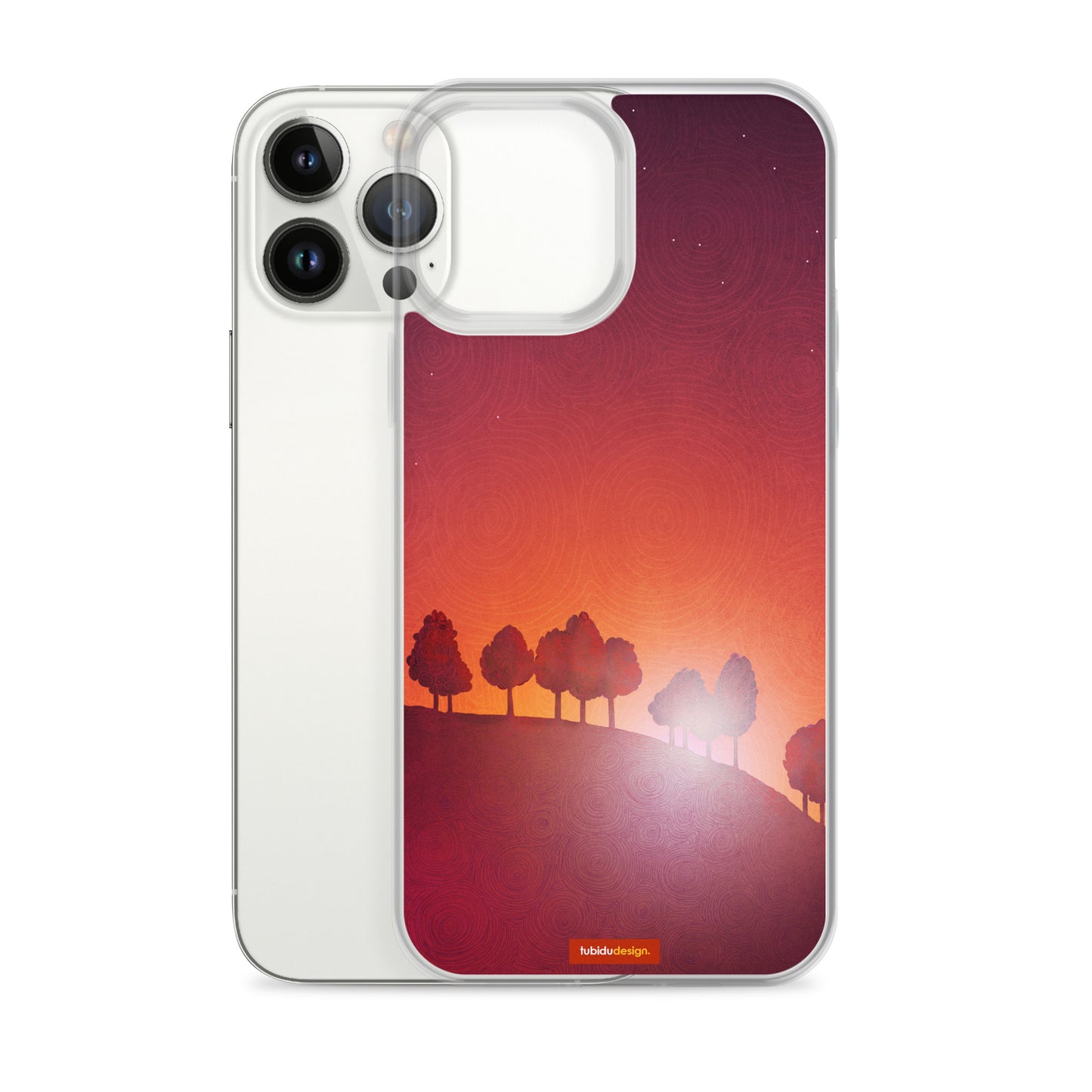 First streak of dawn (red) - Illustrated iPhone Case