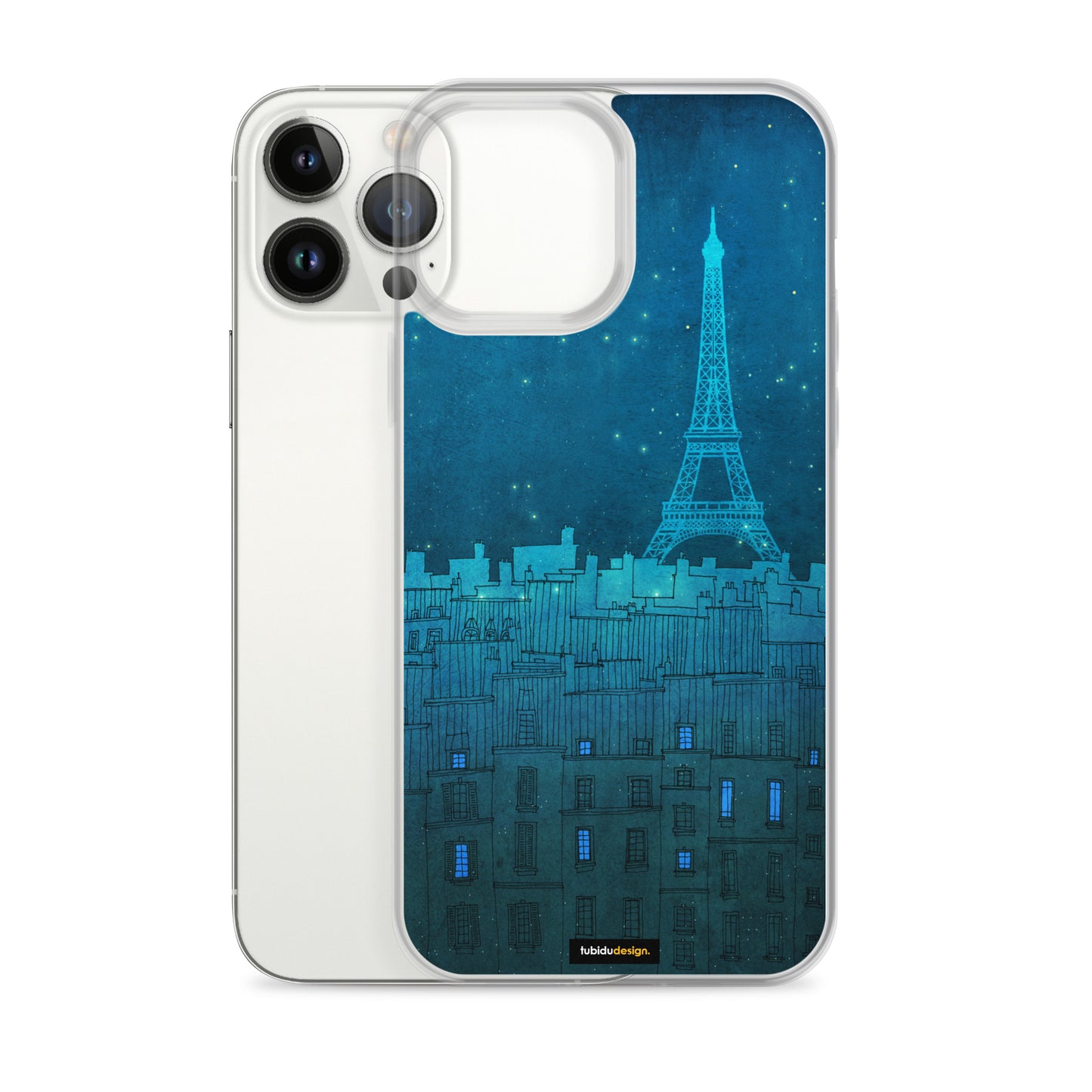 The Eiffel tower in Paris - Illustrated iPhone Case