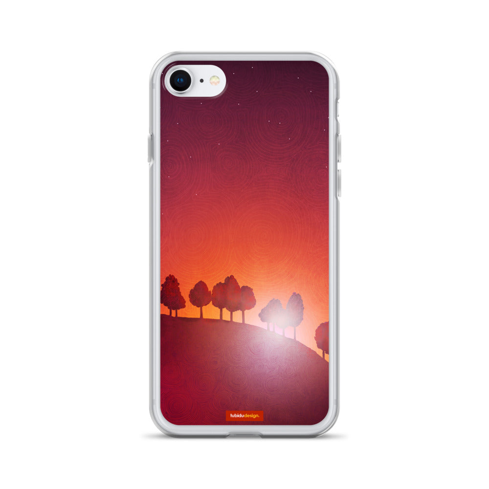 First streak of dawn (red) - Illustrated iPhone Case