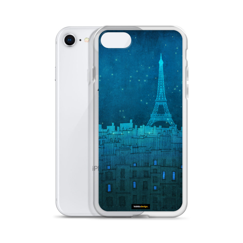 The Eiffel tower in Paris - Illustrated iPhone Case