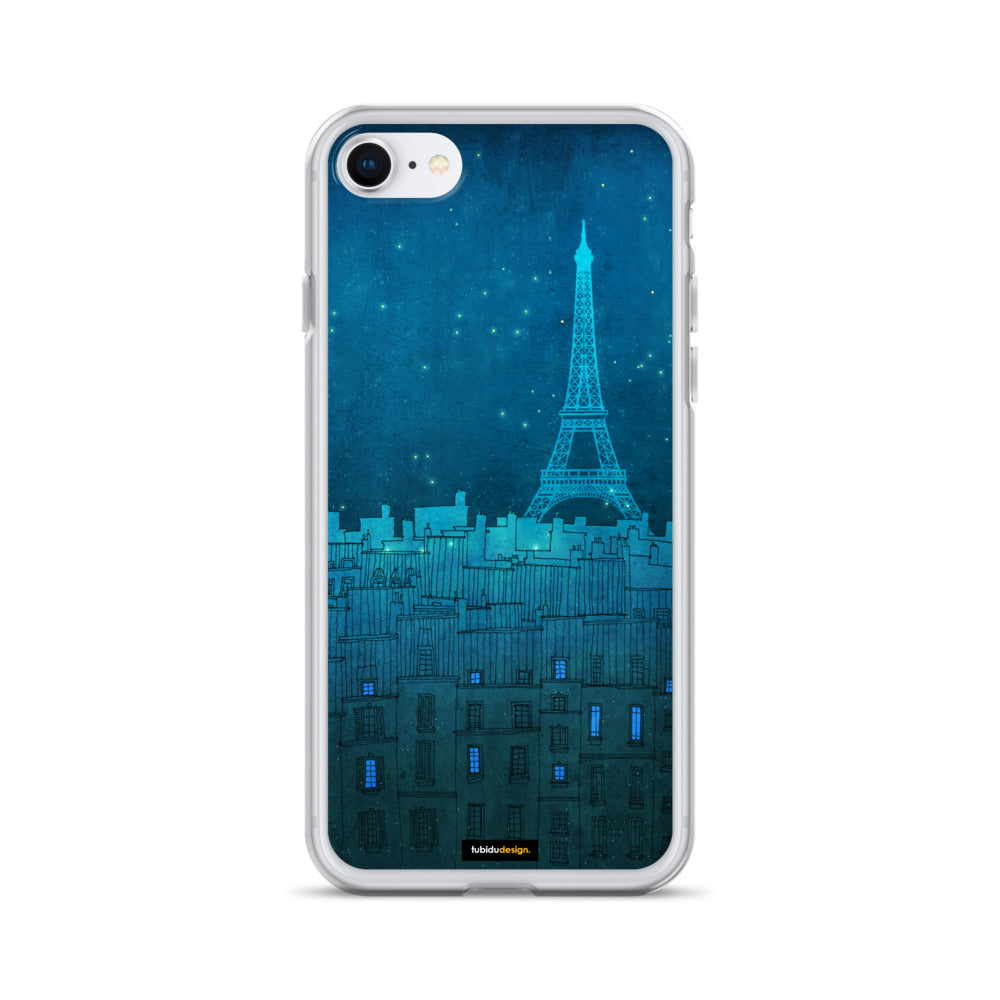 The Eiffel tower in Paris - Illustrated iPhone Case