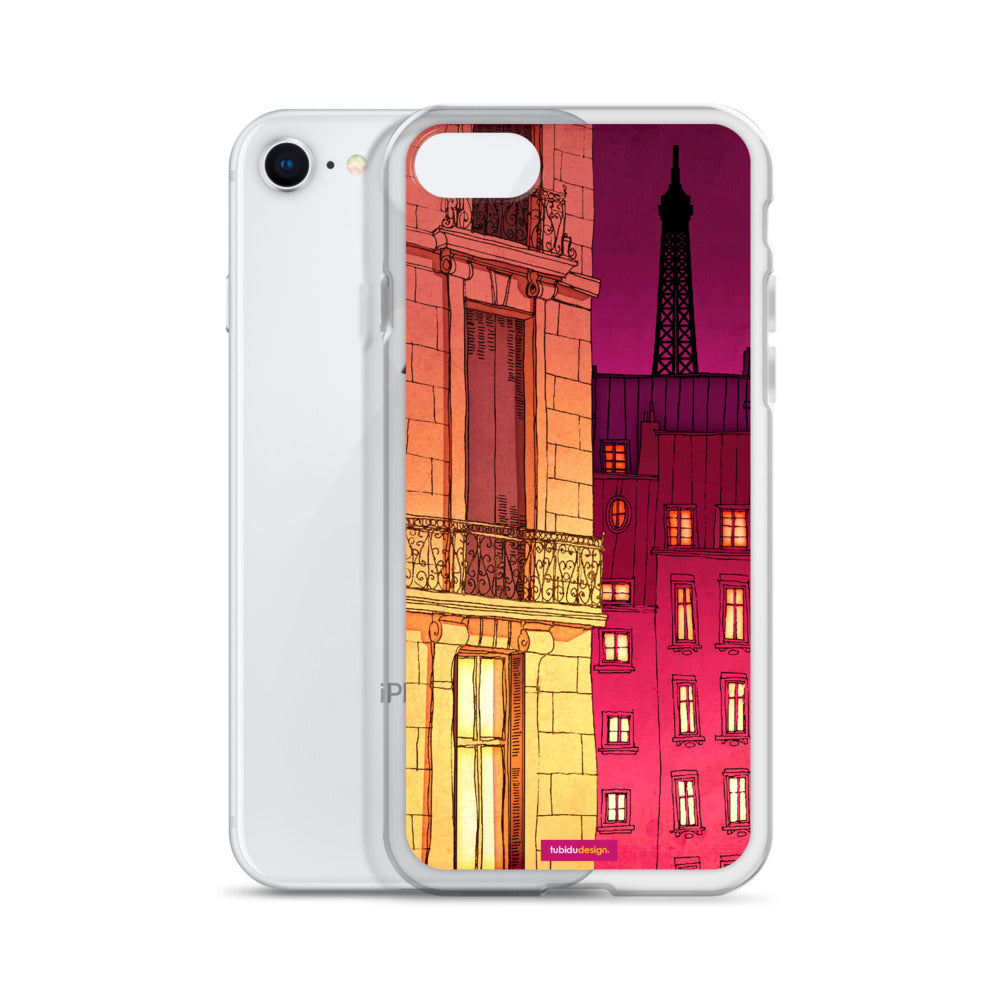 Paris windows - Illustrated iPhone Case