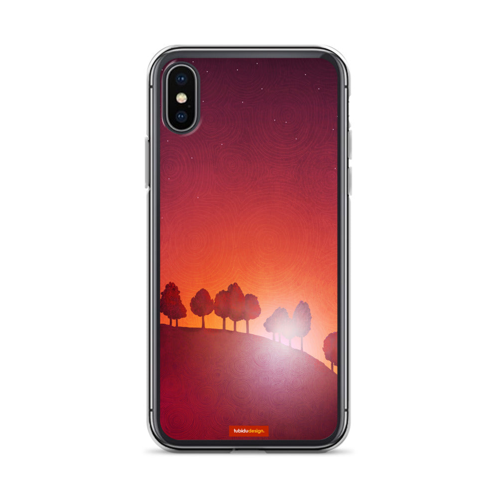 First streak of dawn (red) - Illustrated iPhone Case