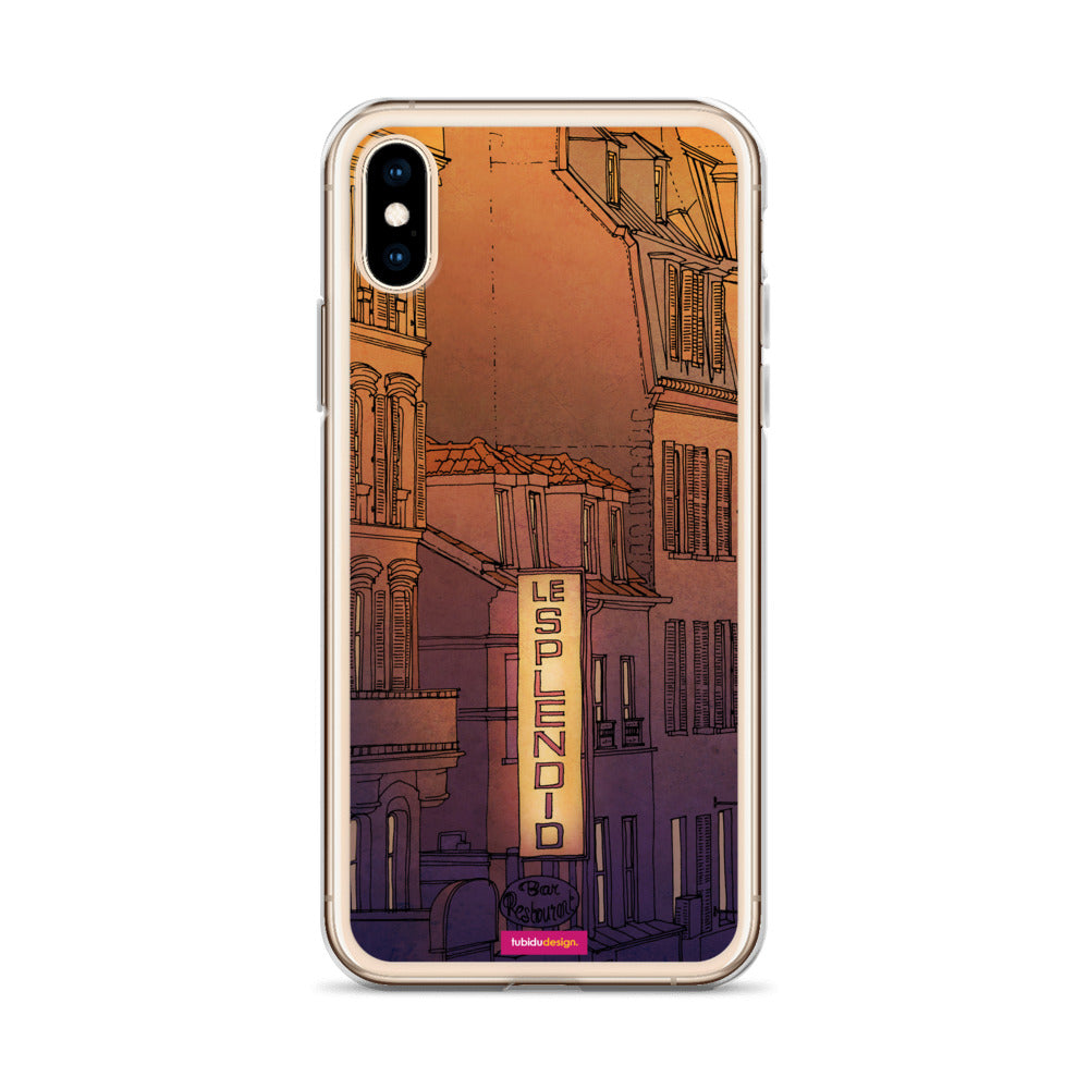 Good morning Paris (light purple) - Illustrated iPhone Case