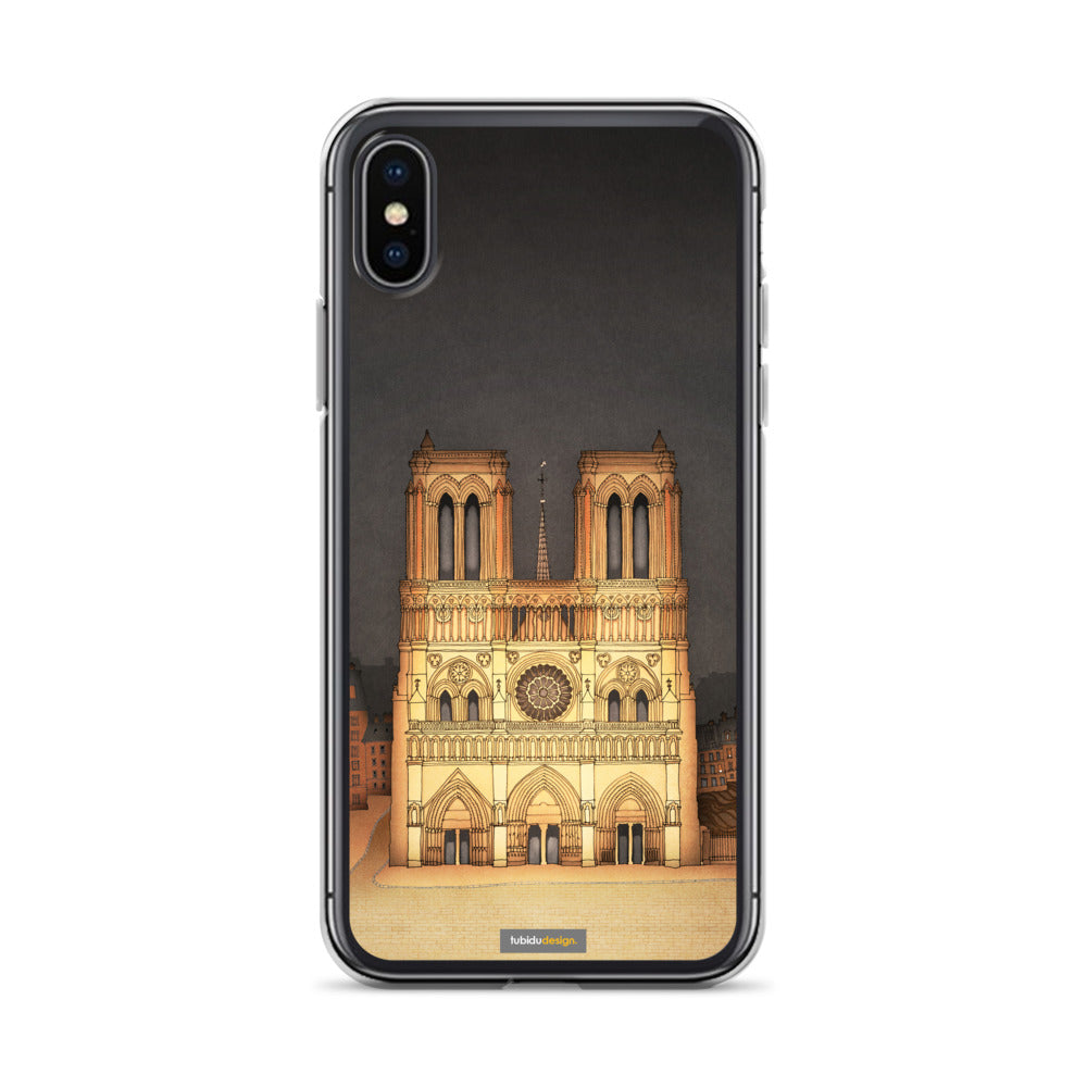 The Notre Dame in Paris - Illustrated iPhone Case