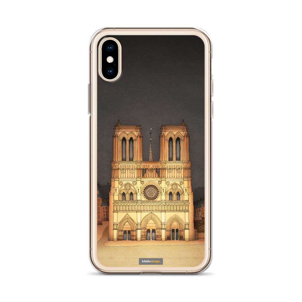 The Notre Dame in Paris - Illustrated iPhone Case