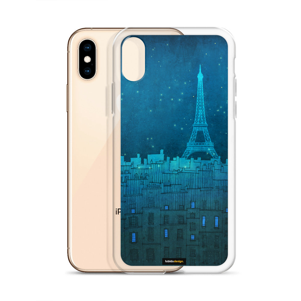 The Eiffel tower in Paris - Illustrated iPhone Case