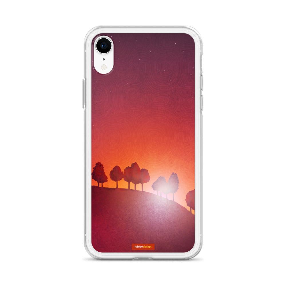 First streak of dawn (red) - Illustrated iPhone Case